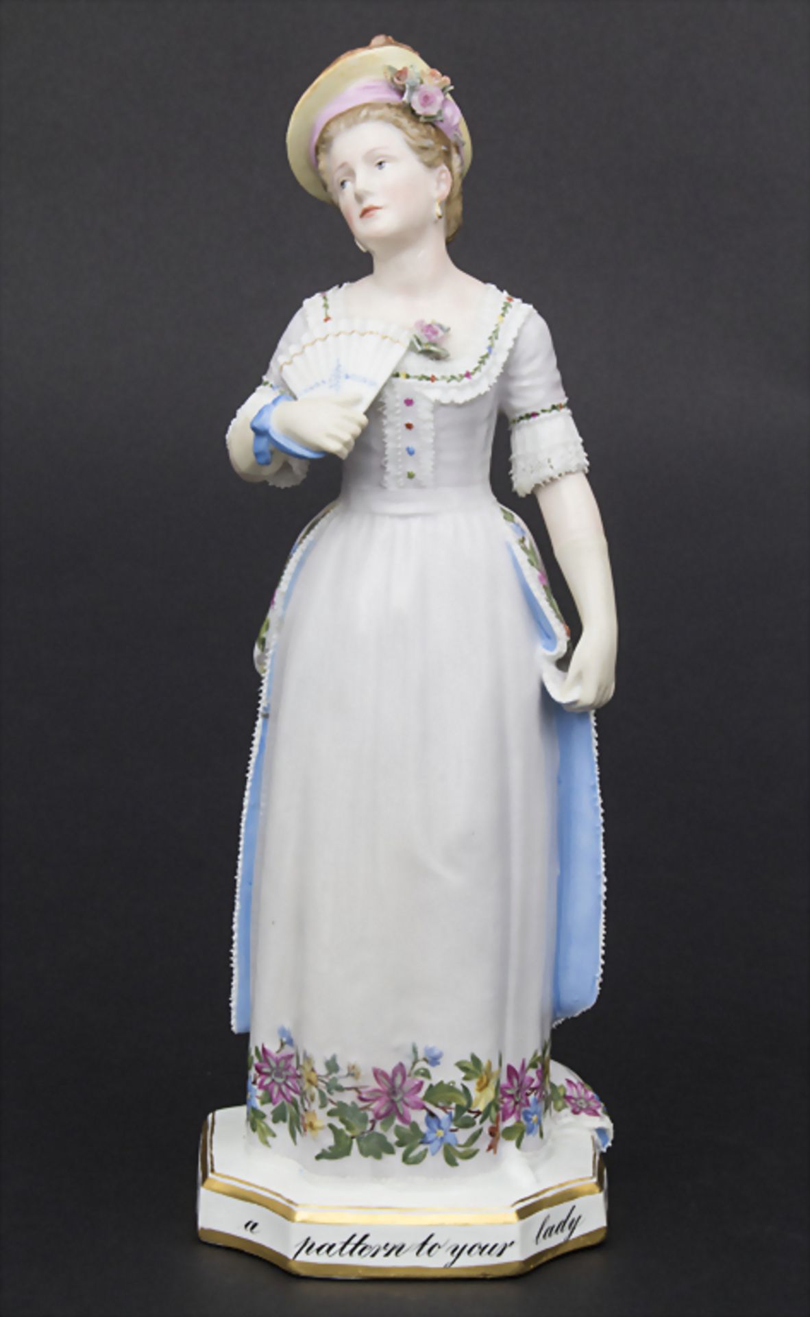 Seltene Figur einer Schauspielerin / A rare figure of an actress, Meissen, um 1890Mate