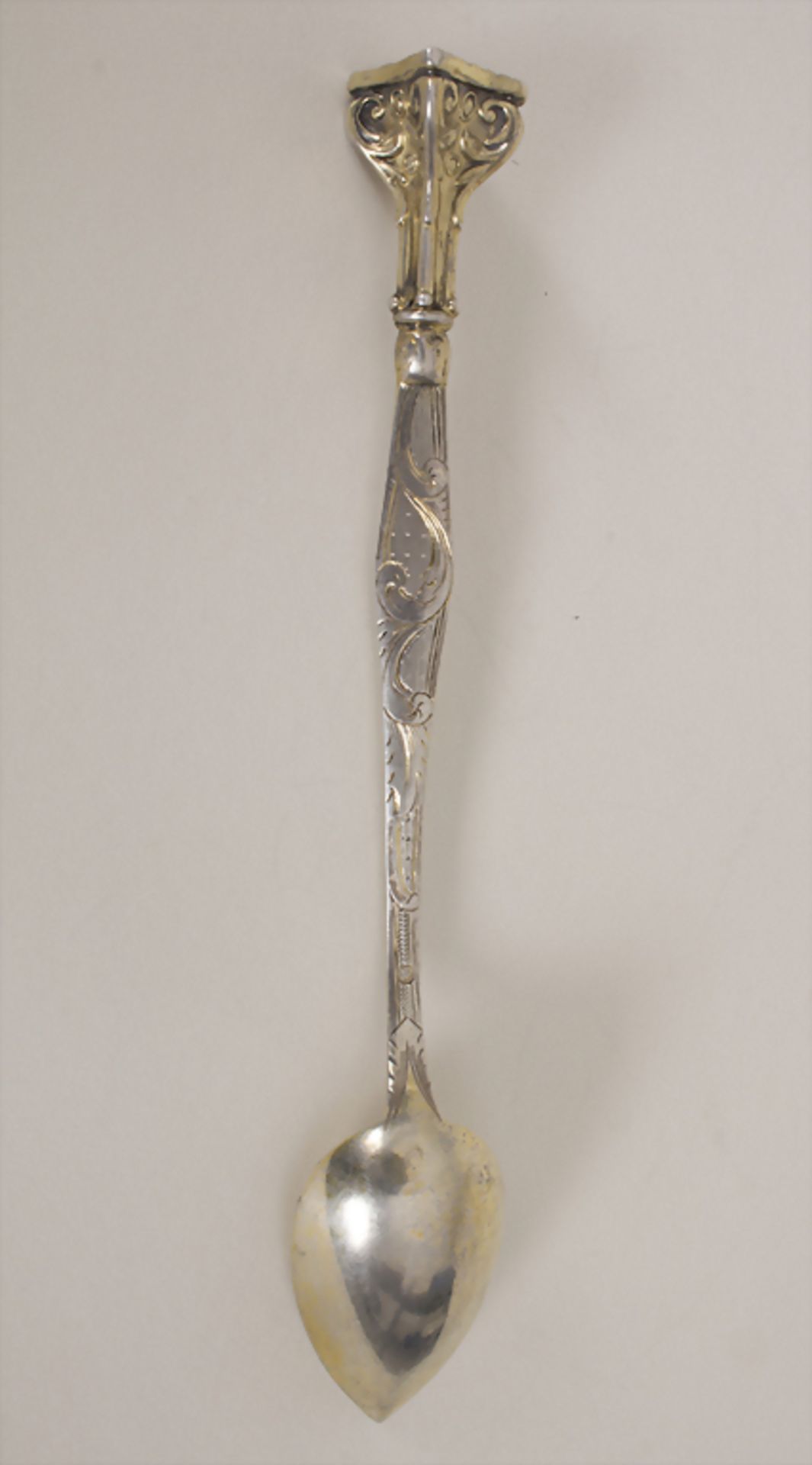 Apothekerlöffel / A pharmacist's silver spoon, wohl Dottrens & Bordier, Paris, Mitte 19. Jh.</b - Image 2 of 5