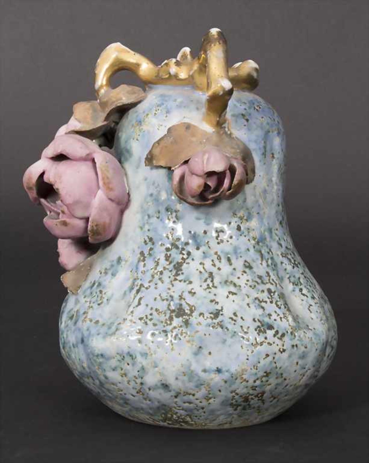 Jugendstil Dreihenkel-Ziervase / An Art Nouveau vase with 3 handles, Amphora-Werke, Riessner, St - Image 3 of 8