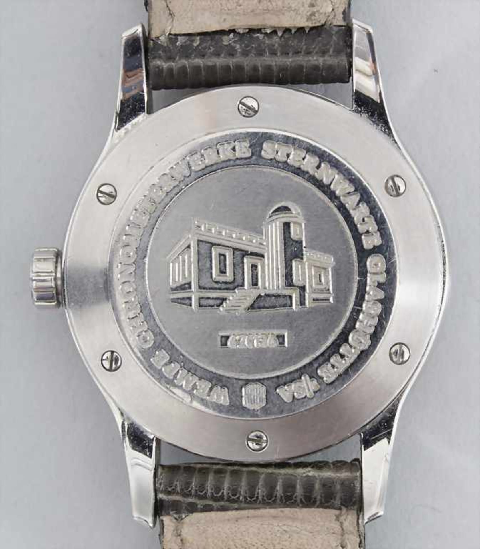 Armbanduhr / A wristwatch, Zeitmeister, Glashütte in SachsenGehäuse: Stahl, Nr. 6201 - Image 2 of 2