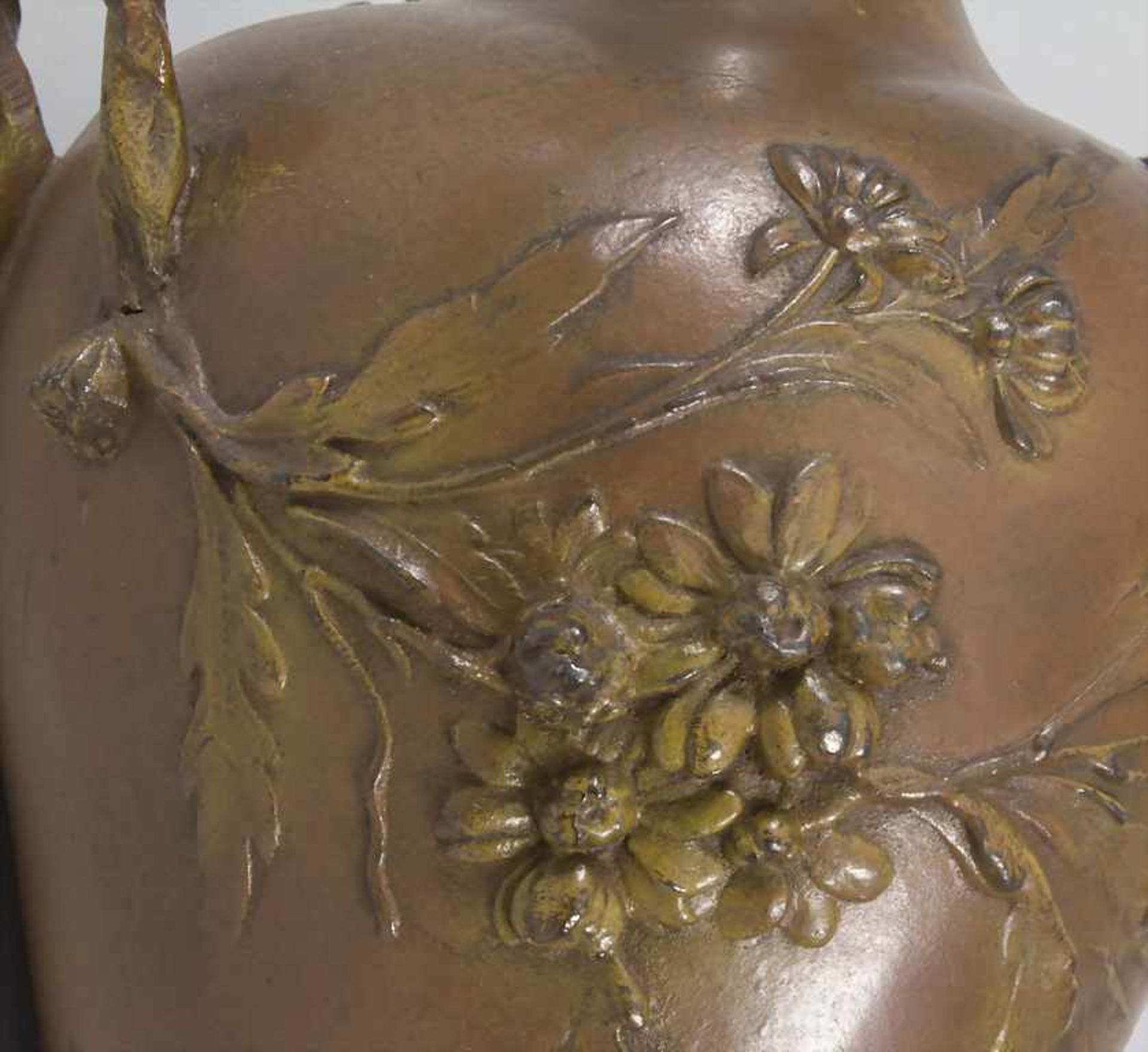François MOREAU (1832-1927), Jugendstil Vase / An Art Nouveau vaseMaterial: Bronze, p - Image 5 of 7