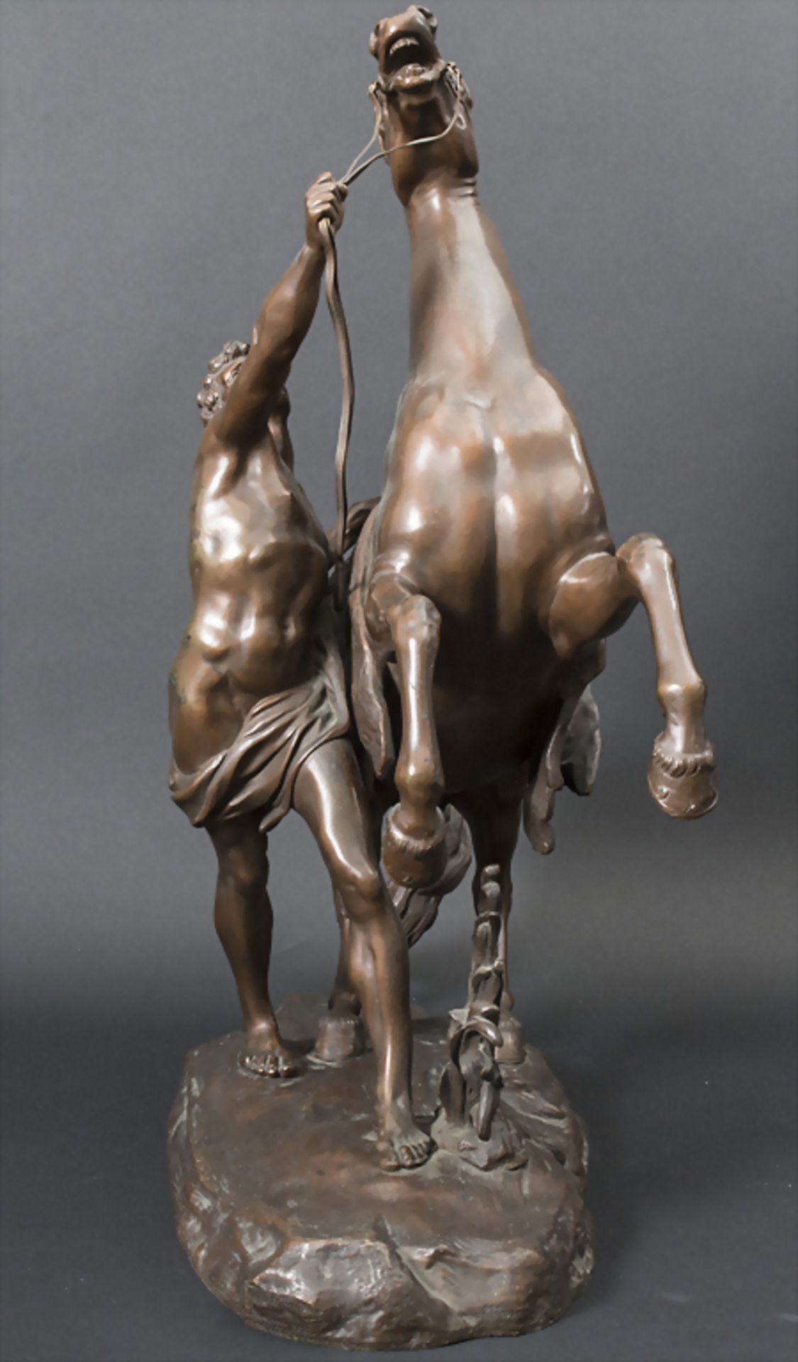 Guillaume Coustou (1677-1746), 'Das Pferd von Marly' / Bronze sculpture 'The horse of Marly' - Image 2 of 7