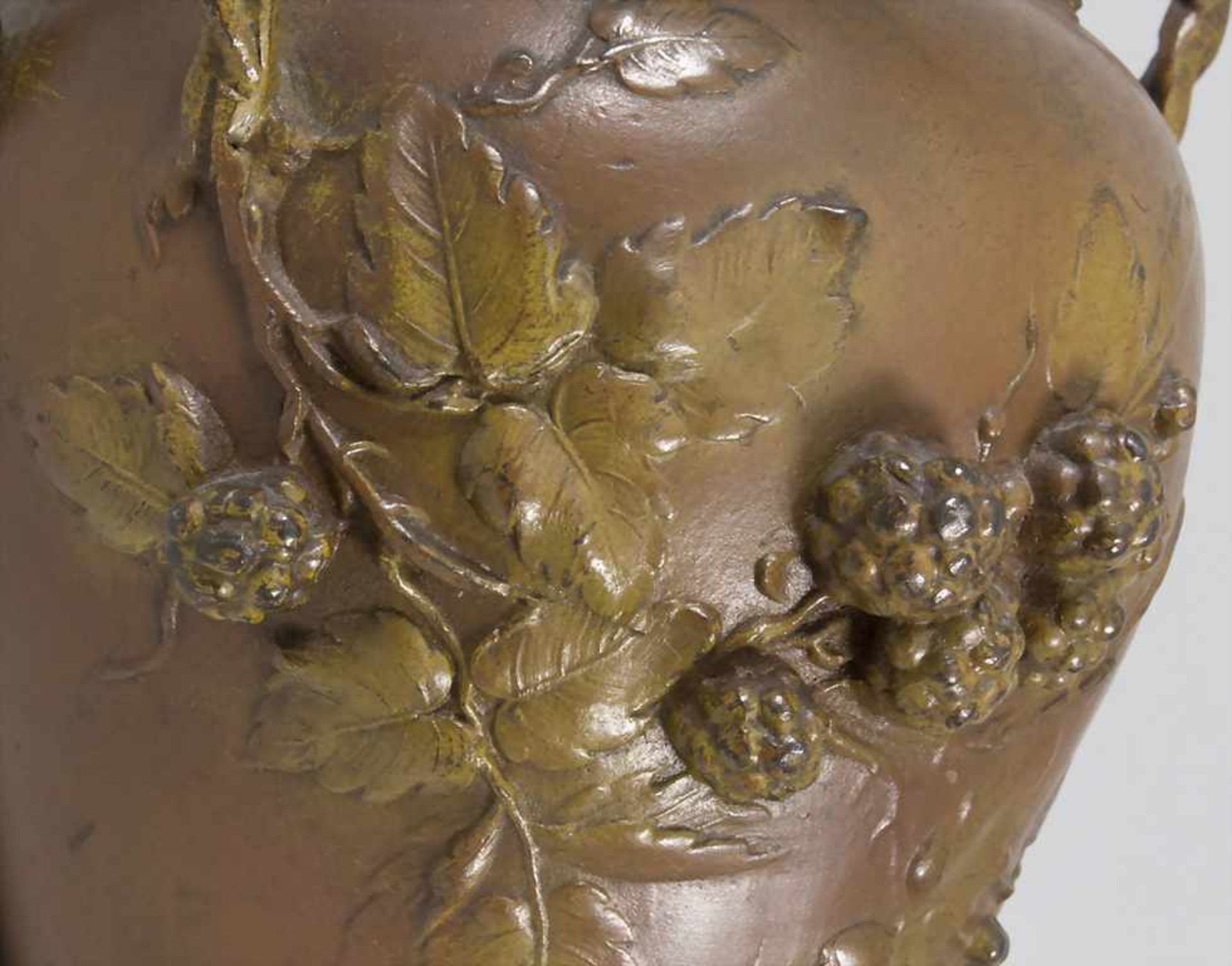 François MOREAU (1832-1927), Jugendstil Vase / An Art Nouveau vaseMaterial: Bronze, p - Image 6 of 7