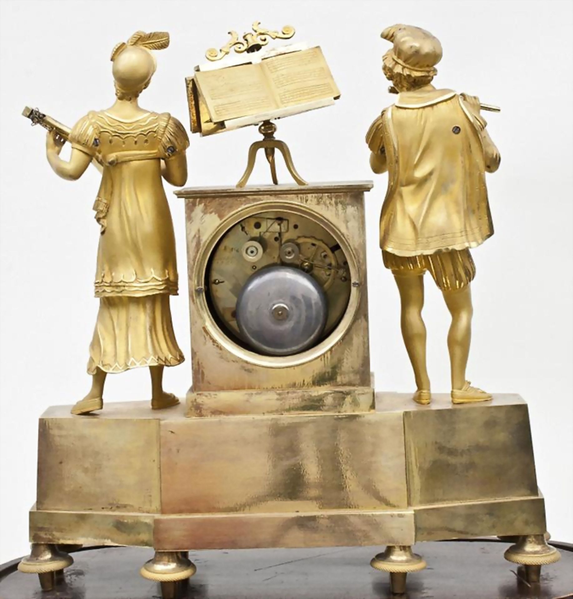 Pendule, Époque Restauration, Frankreich, um 1820allegorische Darstellung des Gesangs - Image 6 of 8