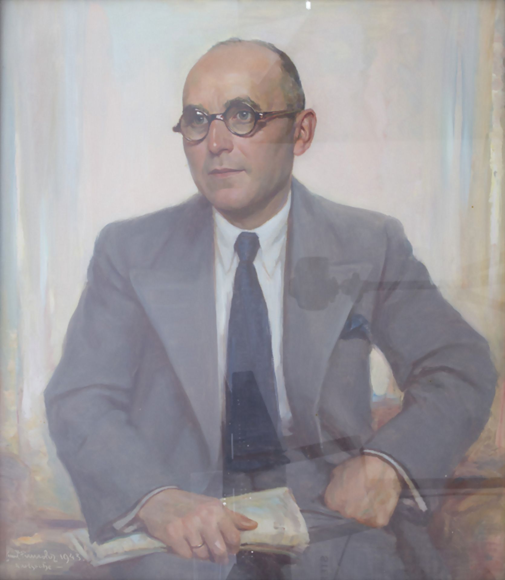 Emil Firnrohr (1881-1968), 'Porträt eines Herren' / 'A portrait of a man'Technik: Öl