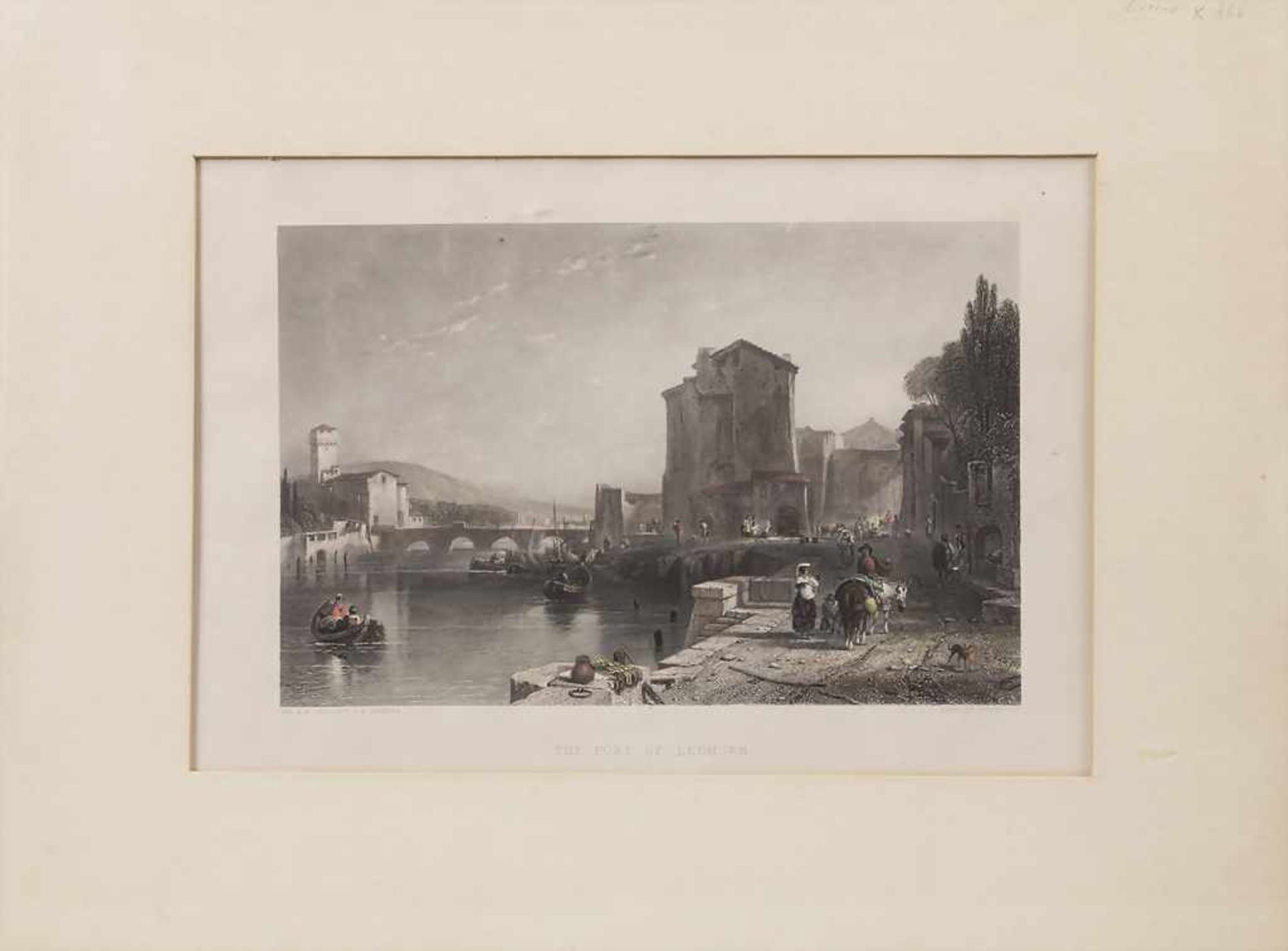 Joseph Clayton Bentley (1809-1851), 'The port of Leghorn'Technik: Stahlstich auf Papie - Image 2 of 5