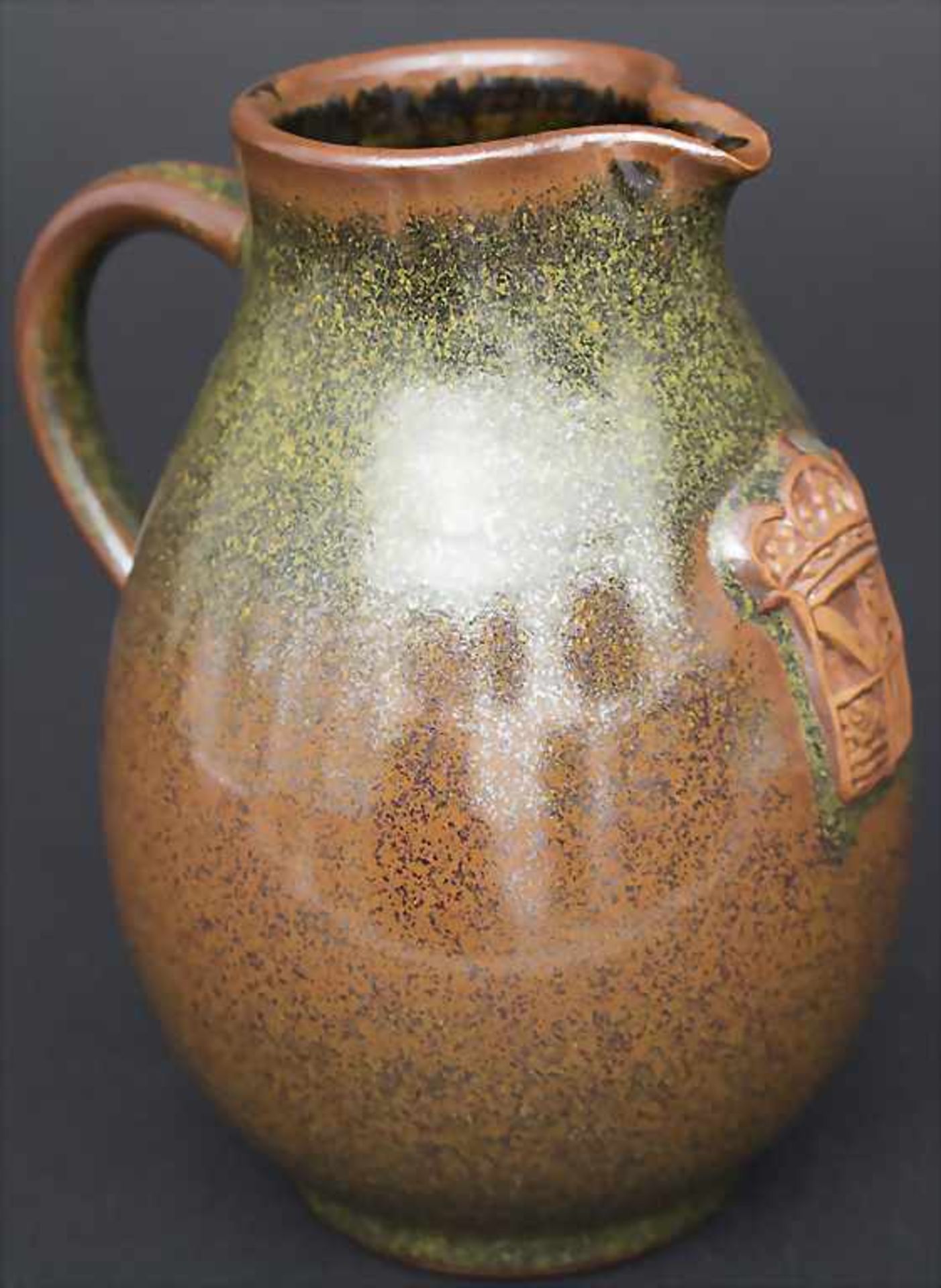 Keramik-Krug mit Wappendekor / A ceramic jug with coat of arms, Horst Kerstan, Kandern