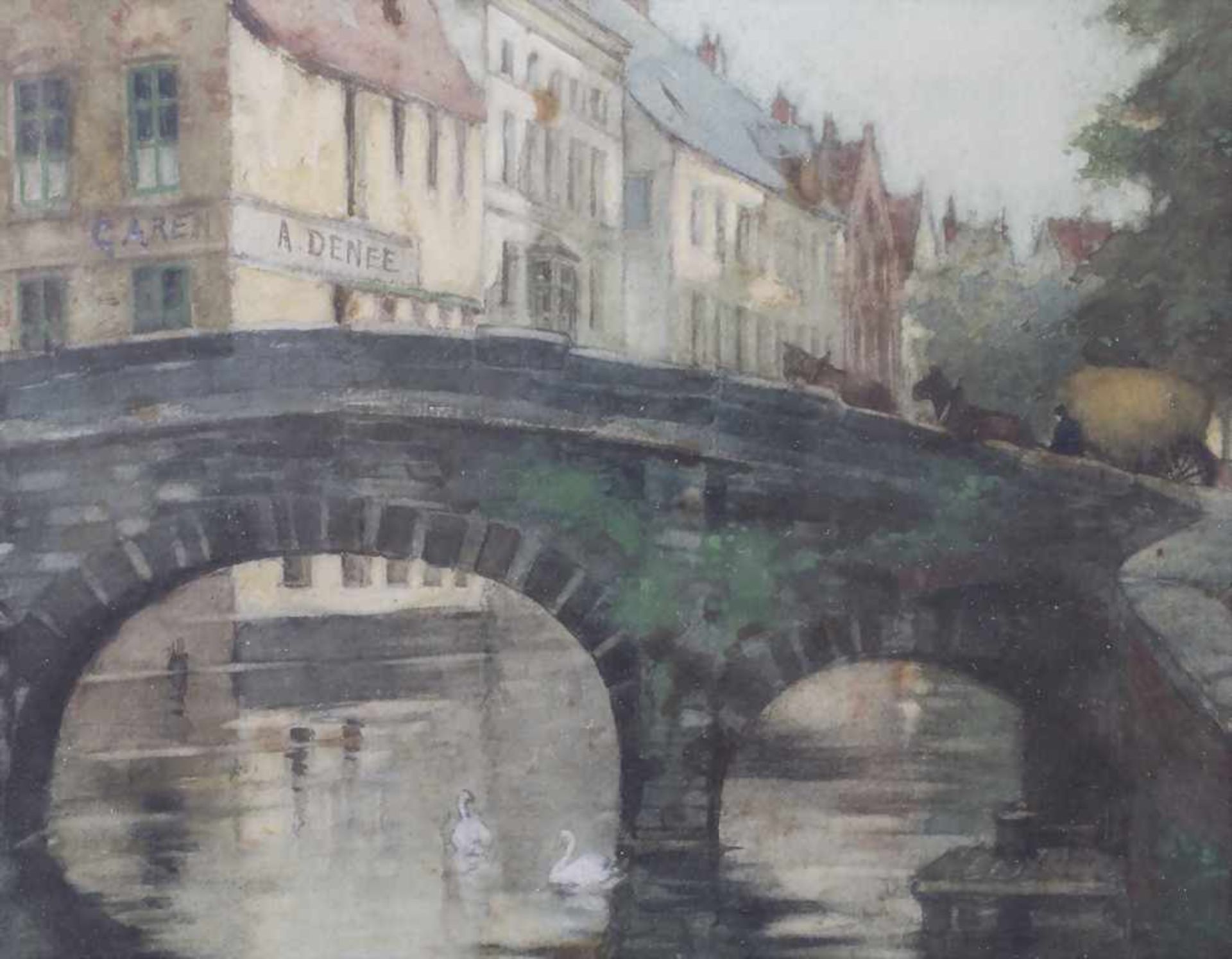 Willem Leendert Bruckman (1866-1928), 'Niederländische Gracht' / 'A Dutch canal'Techn - Bild 4 aus 5