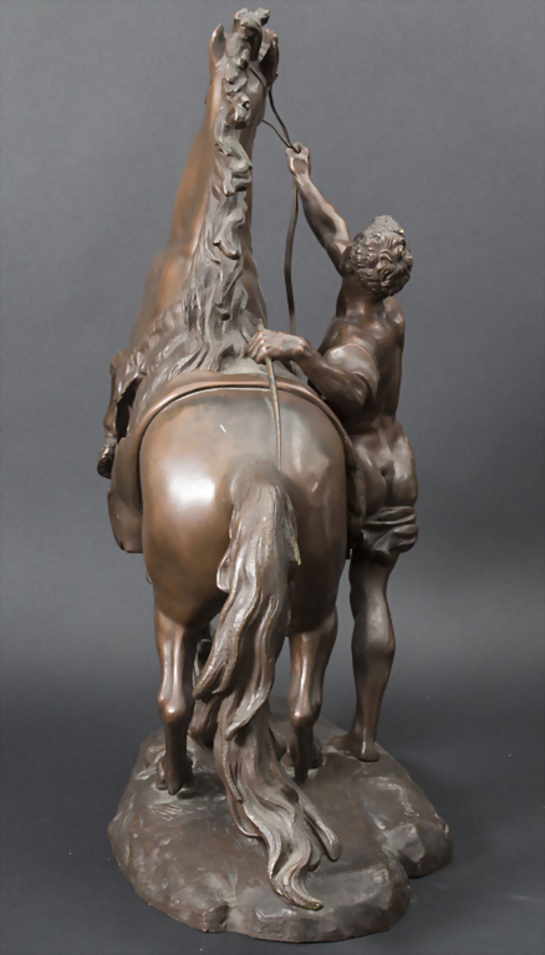 Guillaume Coustou (1677-1746), 'Das Pferd von Marly' / Bronze sculpture 'The horse of Marly' - Image 3 of 7