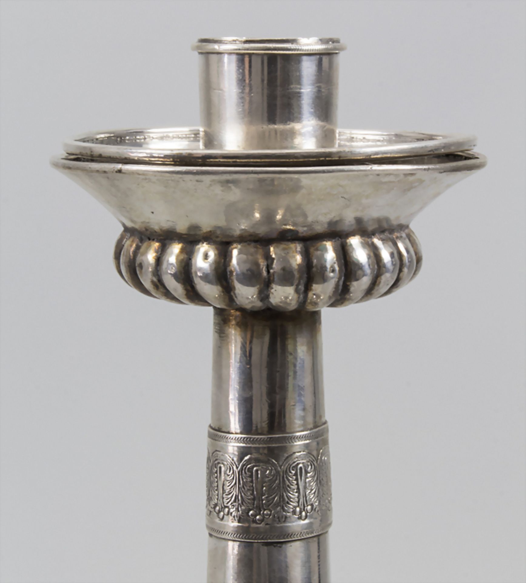 Kerzenleuchter / A silver candlestick, Brussels/Brüssel, 1814-1831Material: Silber 83 - Image 3 of 9