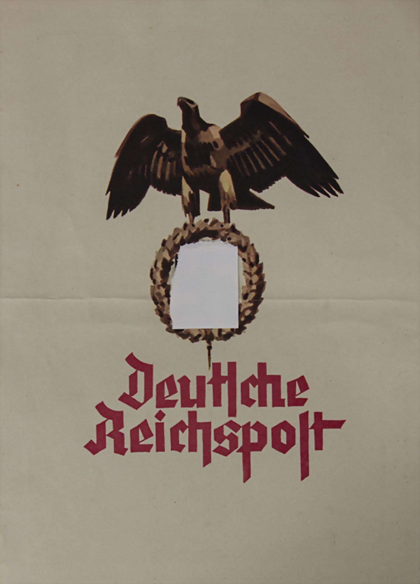 Reichspost-Telegramm mit Propaganda-Motiv, Drittes Reich / Reichspost telegram with propaganda - Image 3 of 3