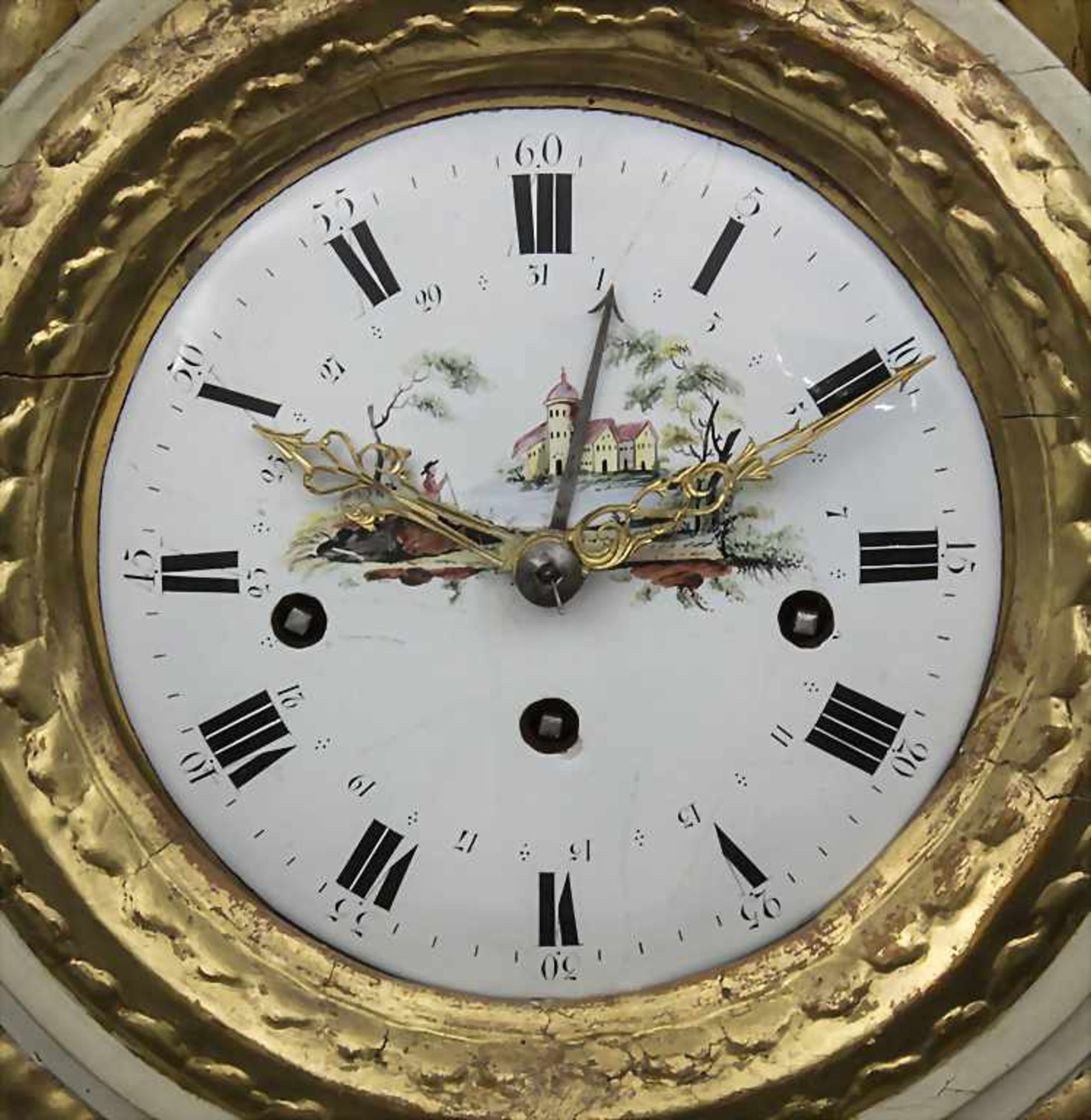 Louis-Seize-Kaminuhr / Louis-Seize mantle Clock, Jocob Scholz, Neumarkt, um 1775Holzge - Image 2 of 4