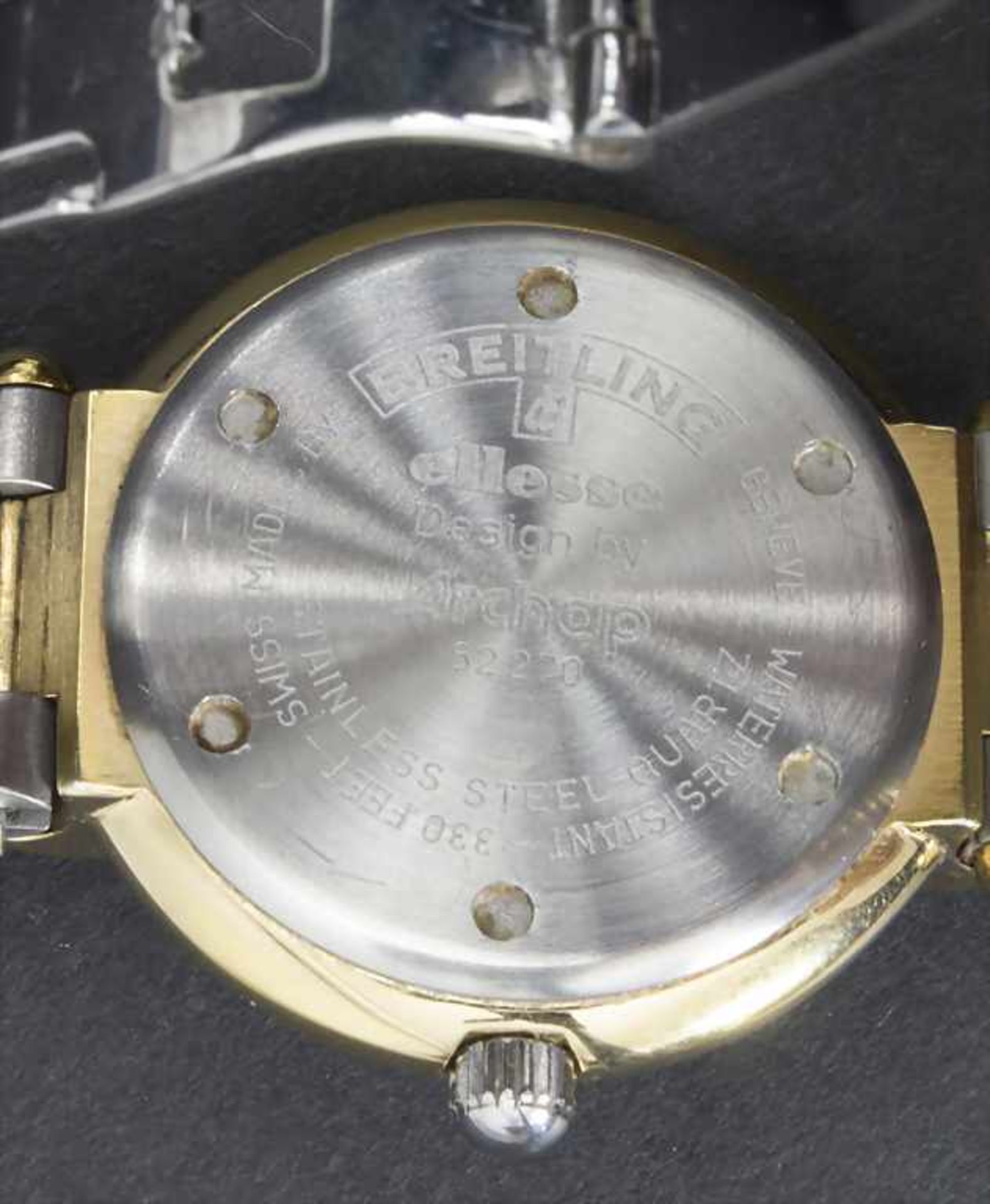 HAU / A men's wristwatch, Breitling Design Ellesse, Geneve, um 2000Gehäuse: Stahl/Gol - Image 2 of 5