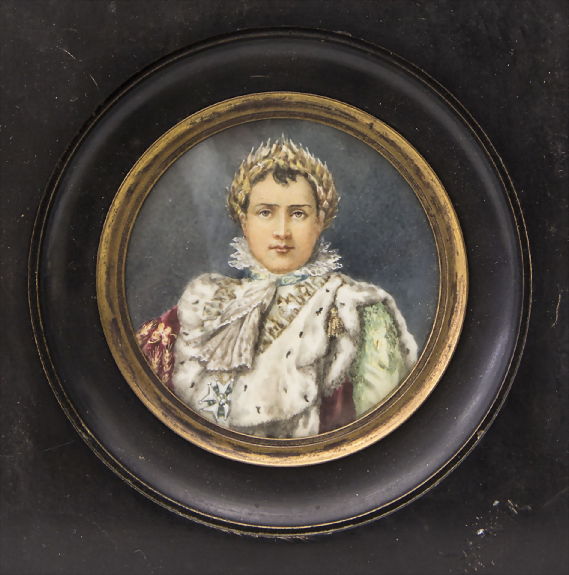 Miniatur Porträt 'Napoleon Bonaparte als Kaiser'