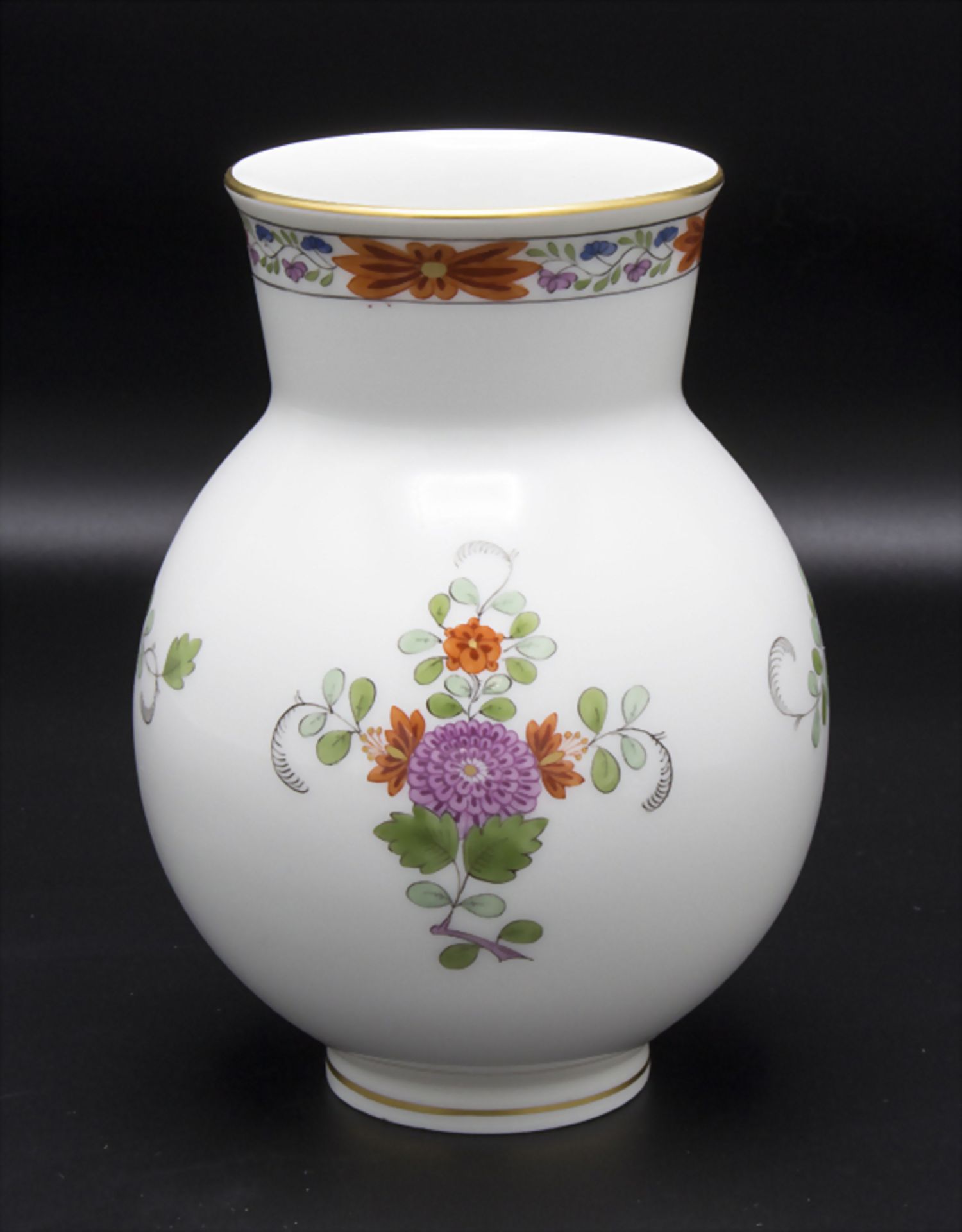 Vase mit reichem indischem Garbenmuster - Image 3 of 6