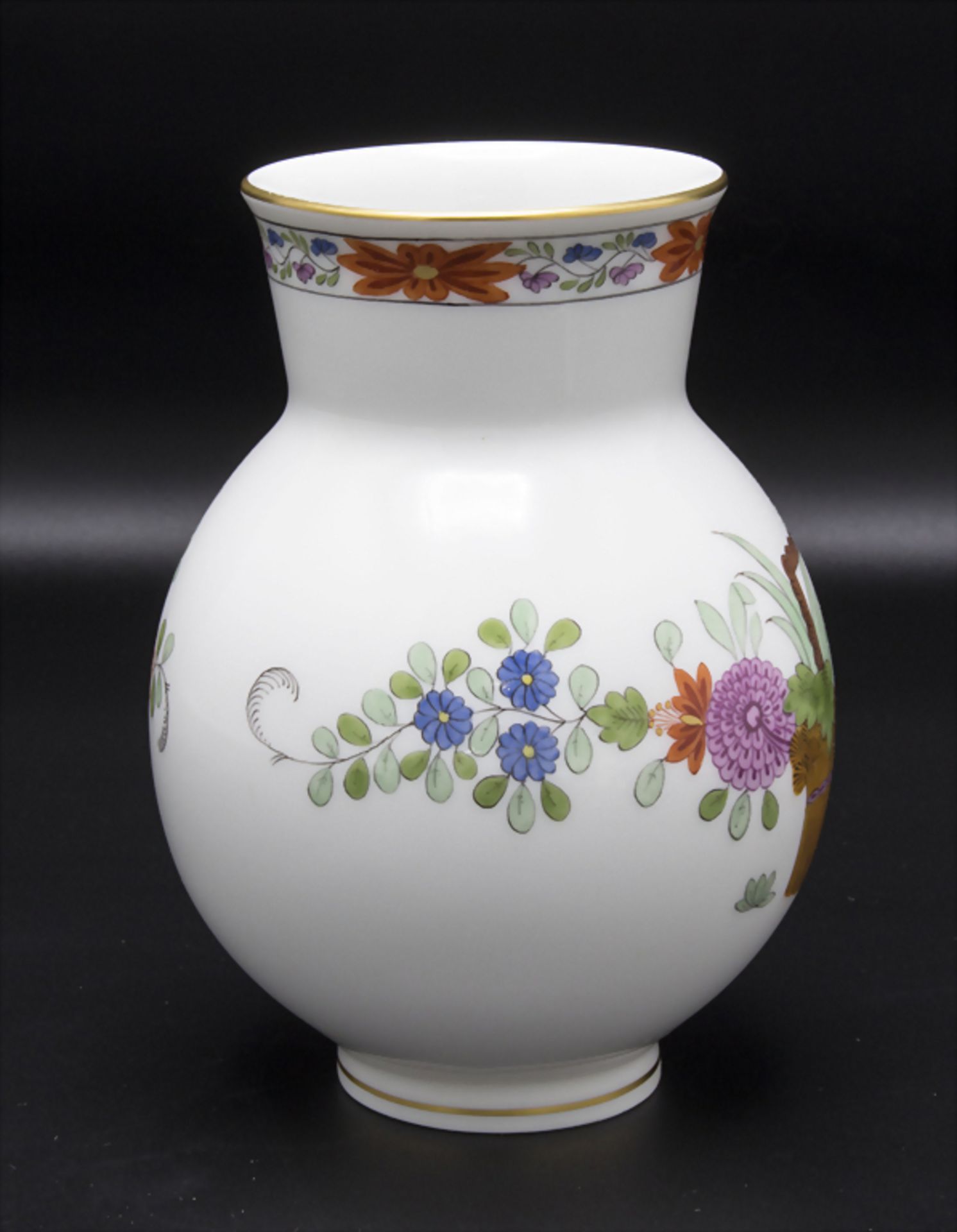 Vase mit reichem indischem Garbenmuster - Image 4 of 6