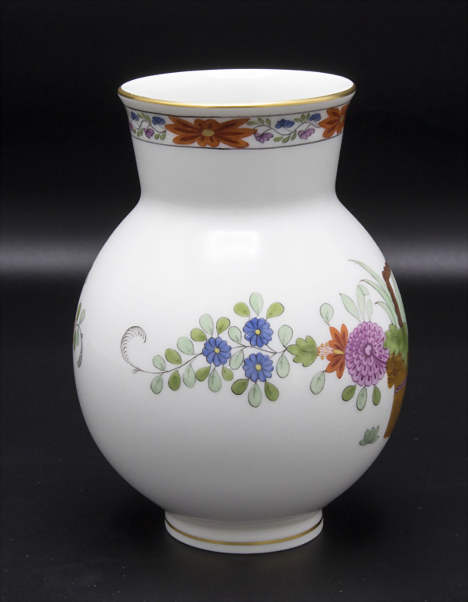 Vase mit reichem indischem Garbenmuster - Bild 4 aus 6