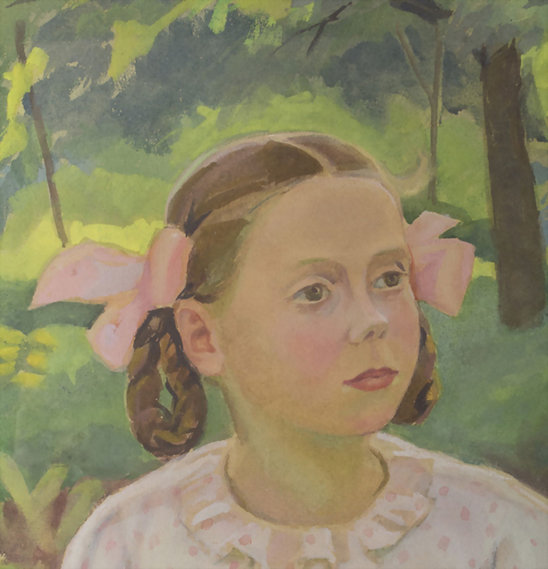August KAUL (1873-1949), 'Mädchen im Park' - Bild 4 aus 5