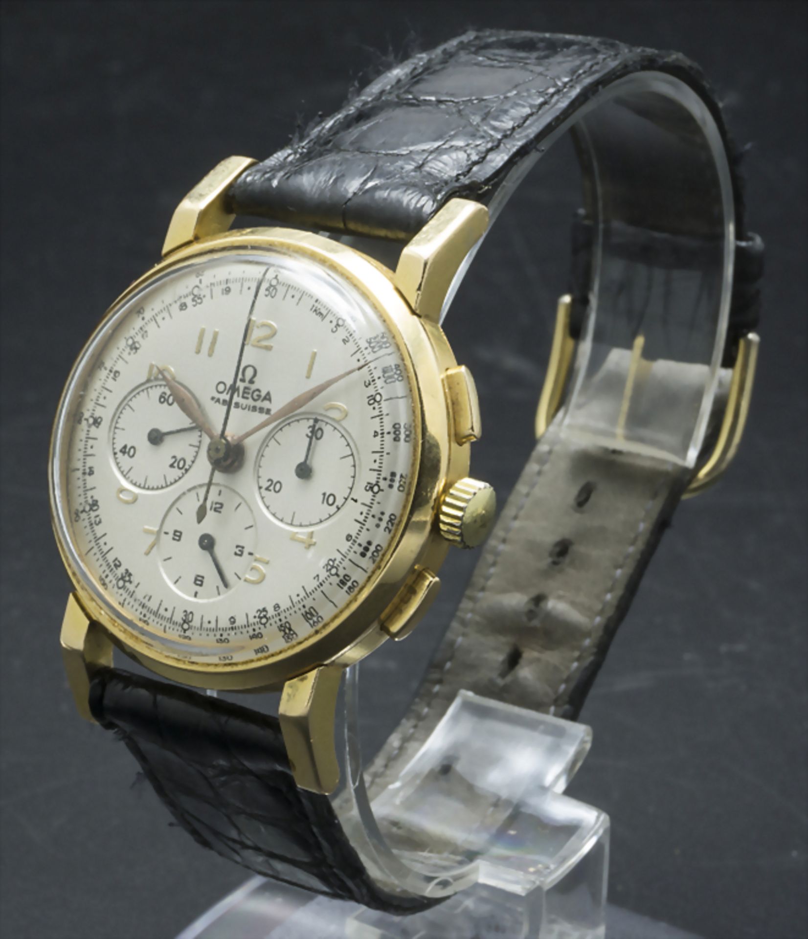 Omega Gold Chronograph, Schweiz - Image 3 of 5