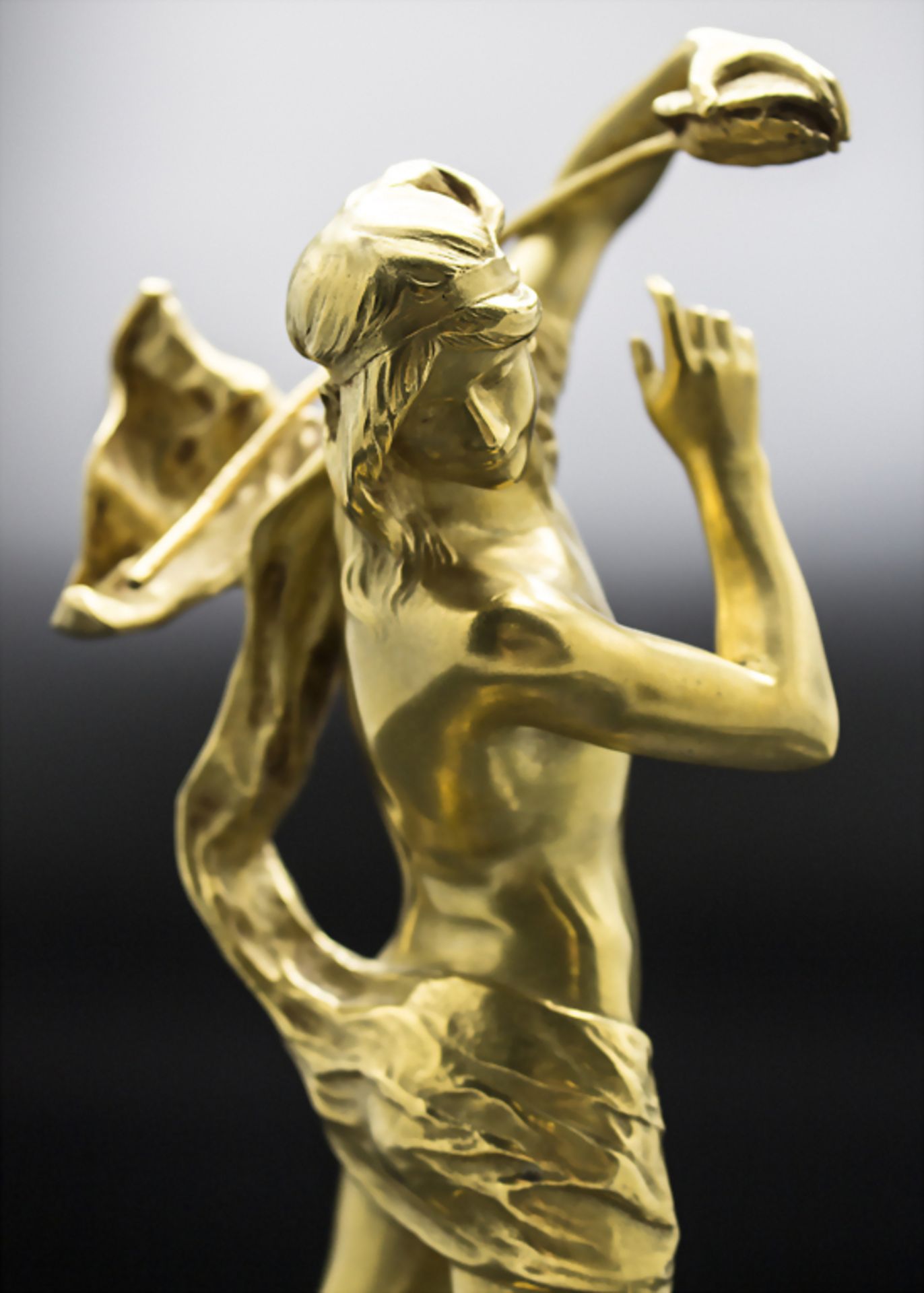 Henri Peinte (Cambrai 1845-1912 Paris), mythologische Jugendstil Bronze 'Orpheus und Cerberus' - Image 8 of 12