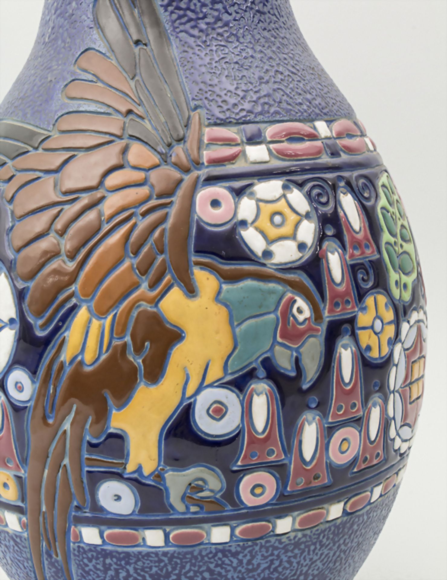 Große Art Déco Keramik Ziervase - Image 3 of 6