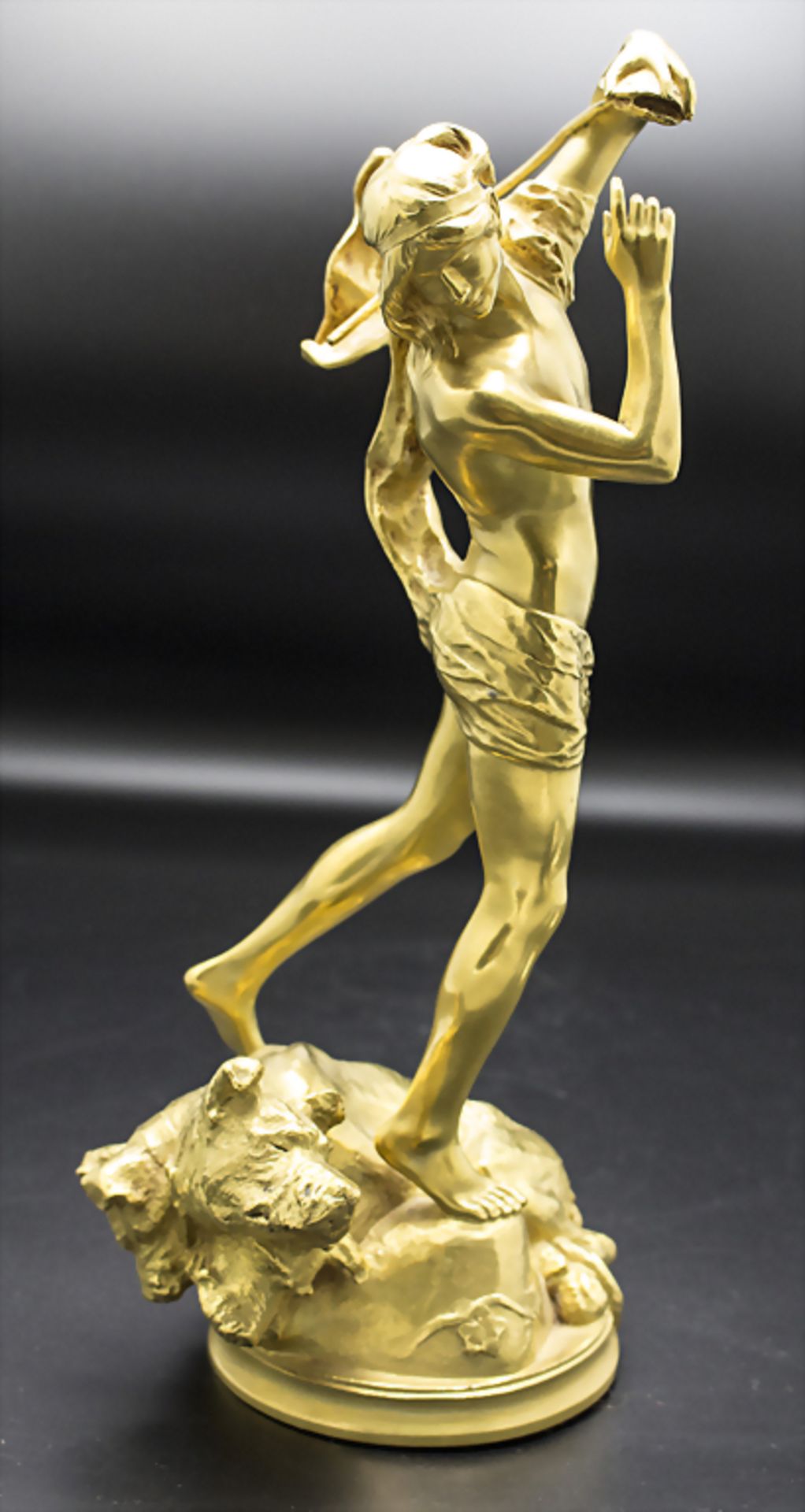 Henri Peinte (Cambrai 1845-1912 Paris), mythologische Jugendstil Bronze 'Orpheus und Cerberus' - Image 2 of 12
