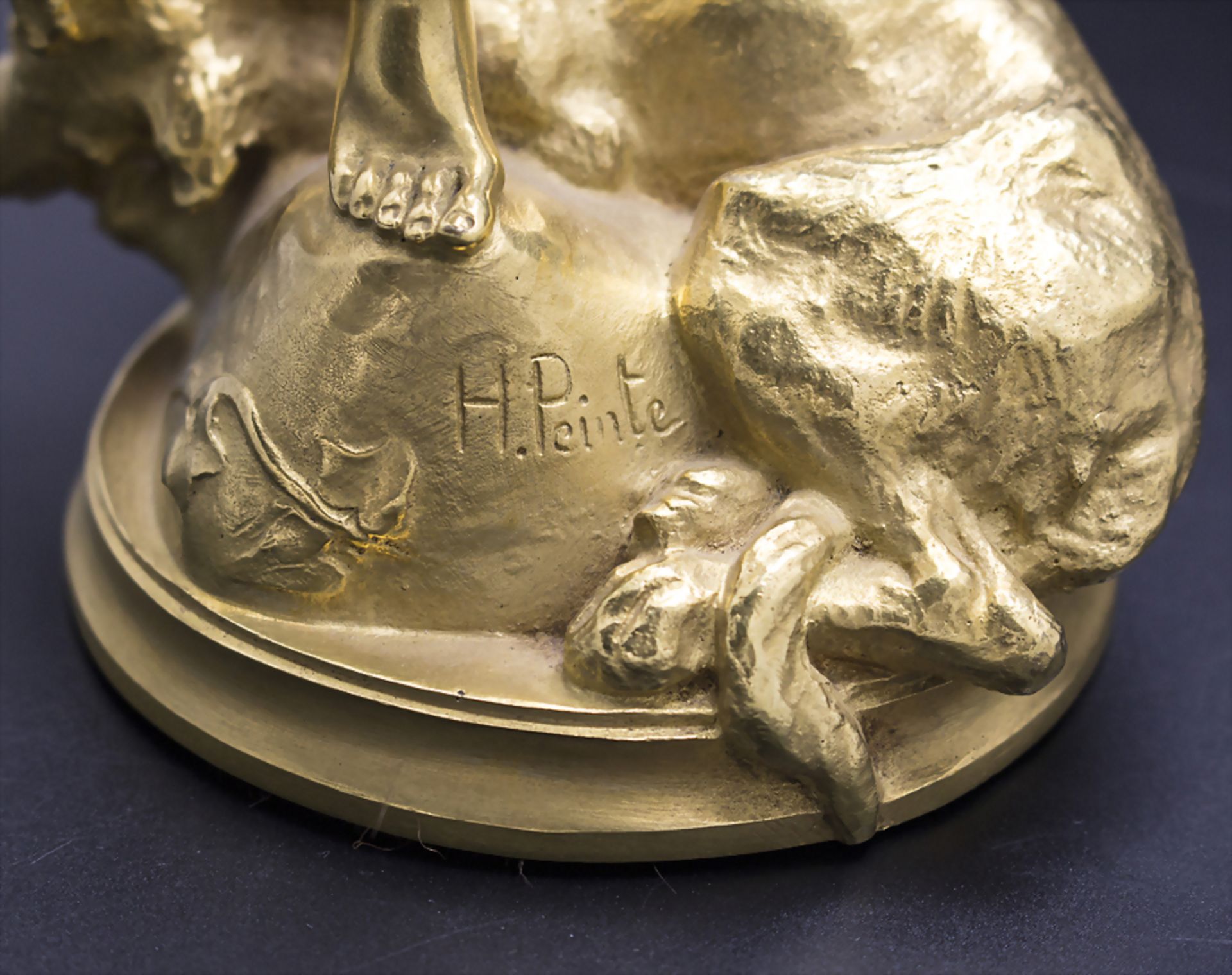 Henri Peinte (Cambrai 1845-1912 Paris), mythologische Jugendstil Bronze 'Orpheus und Cerberus' - Image 12 of 12