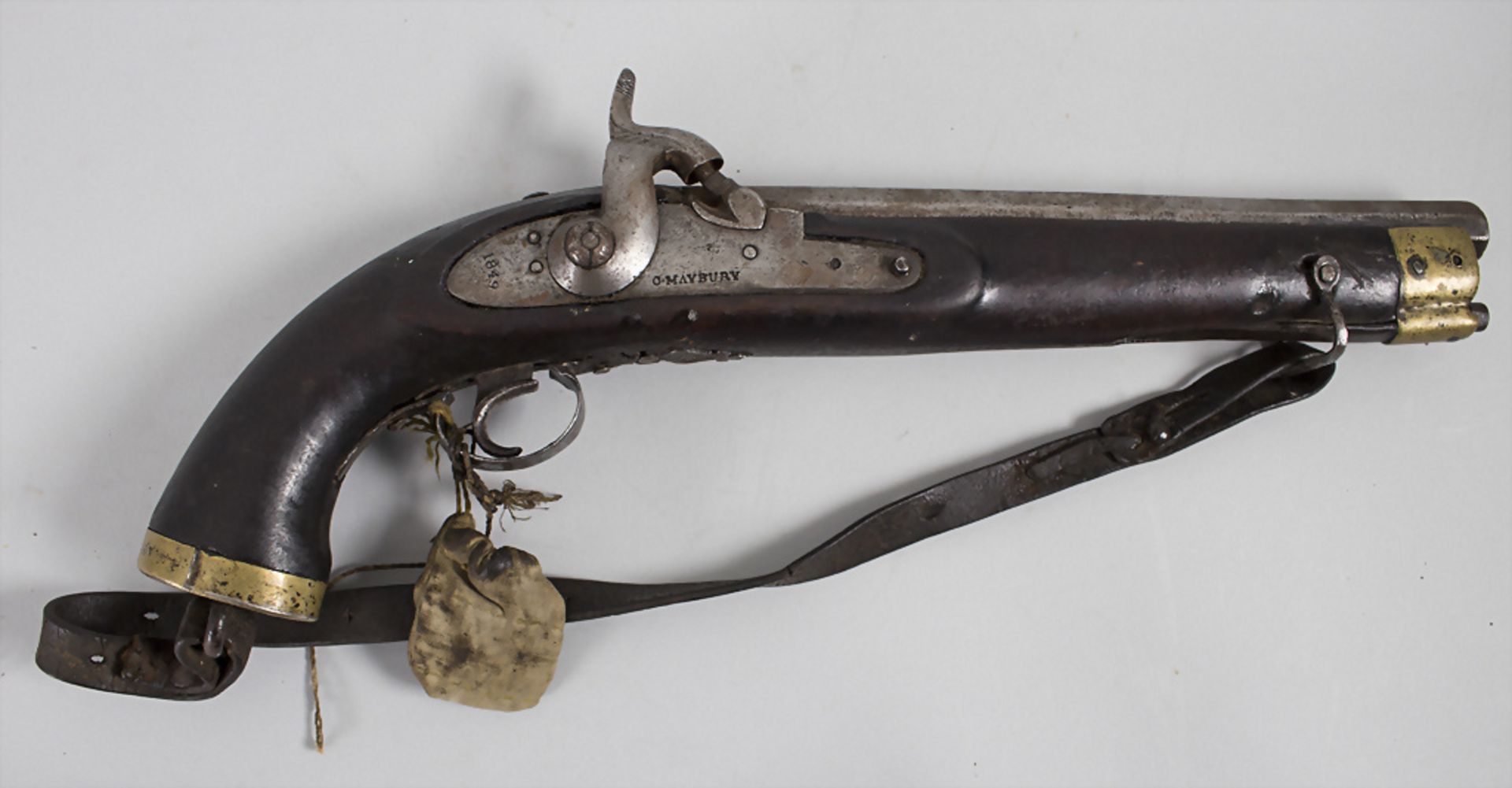 Englische Militärpistole mit Perkussionsschloss / An English military pistol with a percussion ... - Image 2 of 5