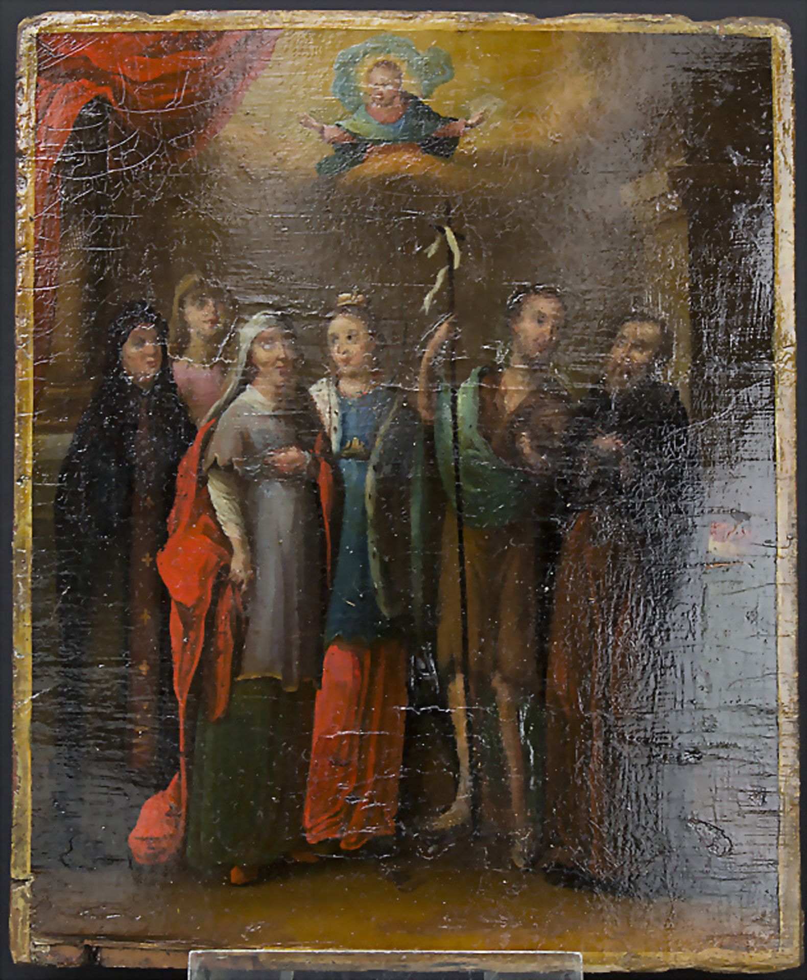 Ikone 'Heilige' mit Silber-Oklad / An icon 'with saints', Moskau, 1838 - Bild 2 aus 3