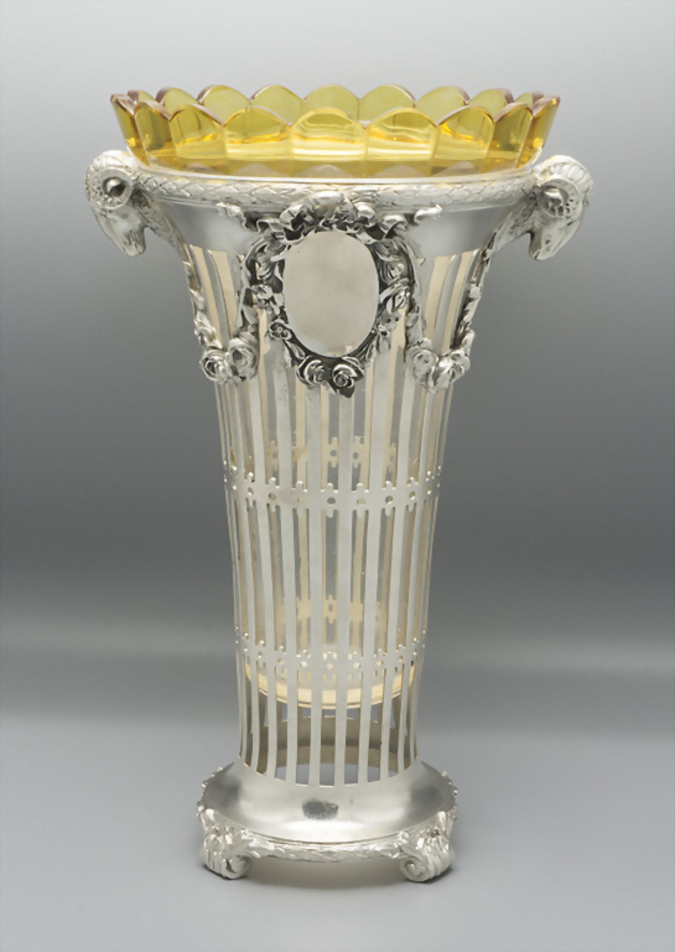 Jugendstil Vase / An Art Nouveau silver vase, Bruckmann & Söhne, Heilbronn, um 1910 - Image 3 of 7