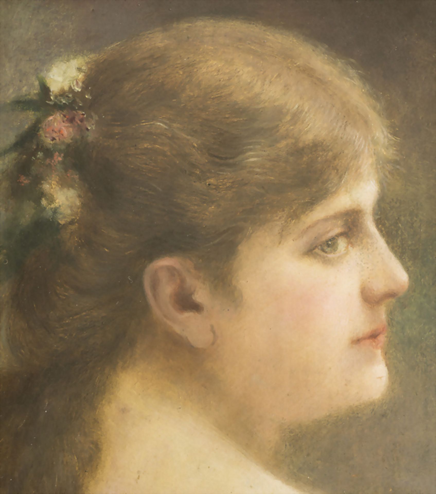 Damenportrait / A portrait of a lady, 19. Jh. - Bild 5 aus 6
