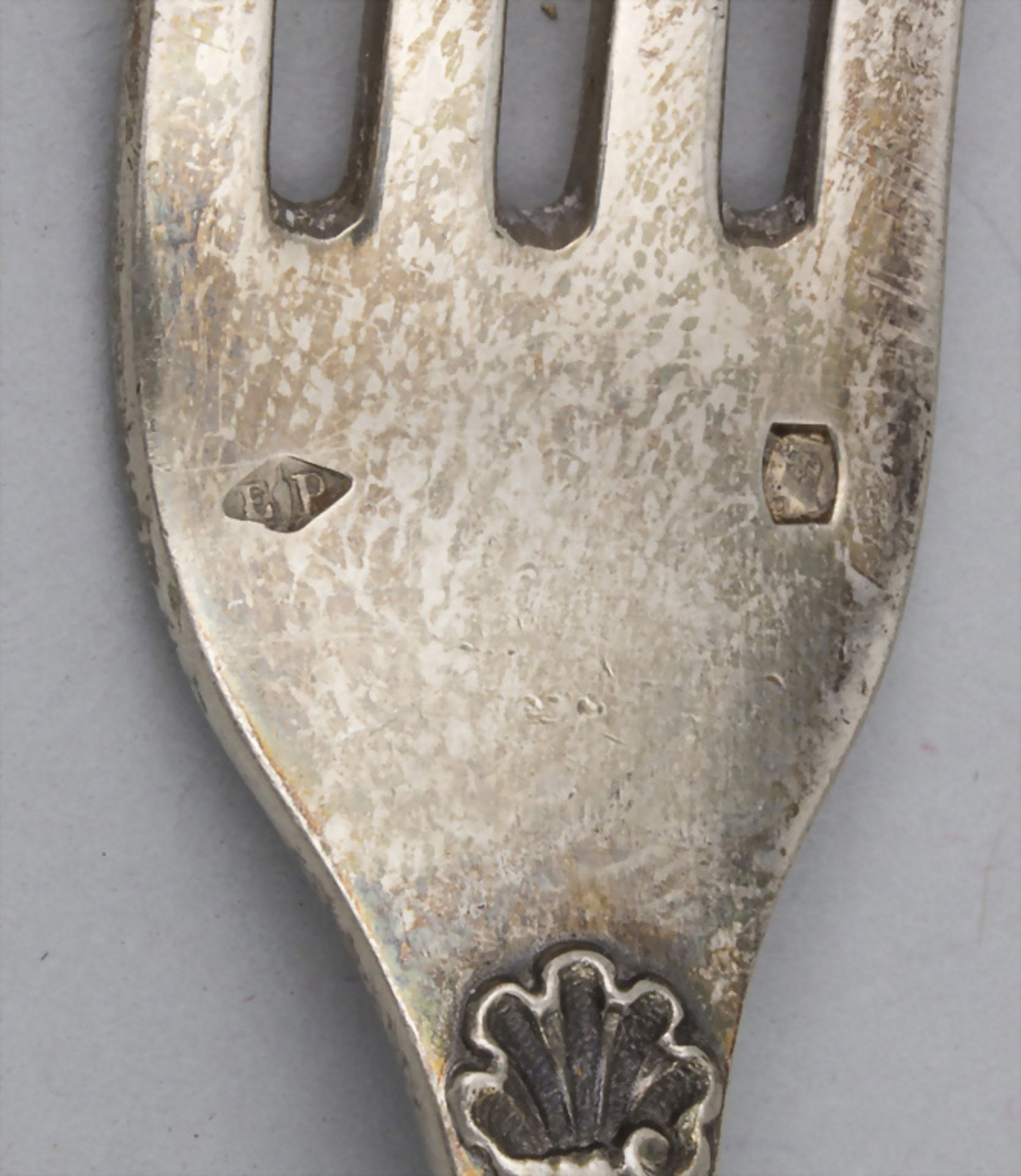 Löffel und Gabel / A silver spoon and fork, Emile Puiforcat, Paris, um 1880 - Image 6 of 7