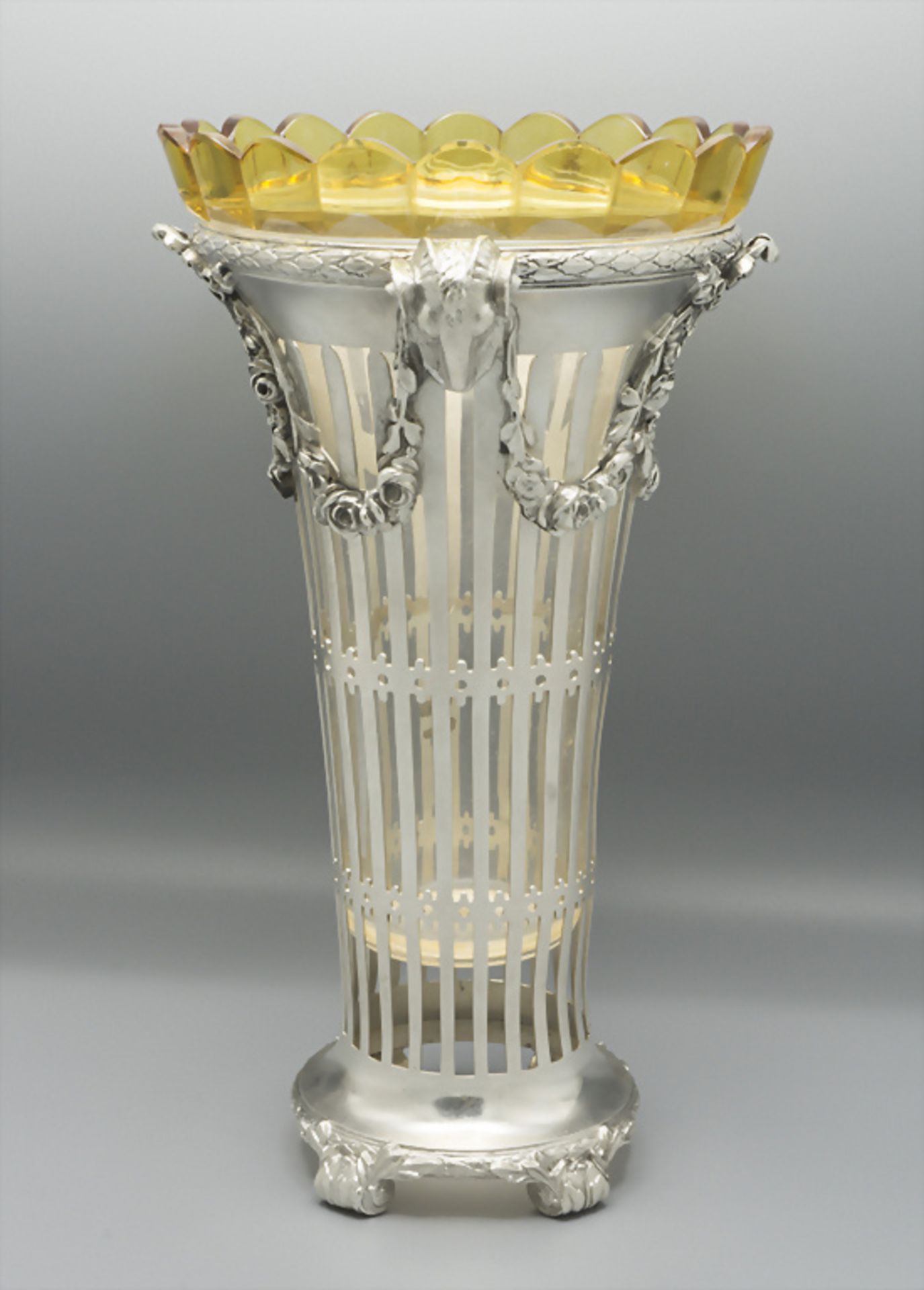 Jugendstil Vase / An Art Nouveau silver vase, Bruckmann & Söhne, Heilbronn, um 1910 - Image 4 of 7