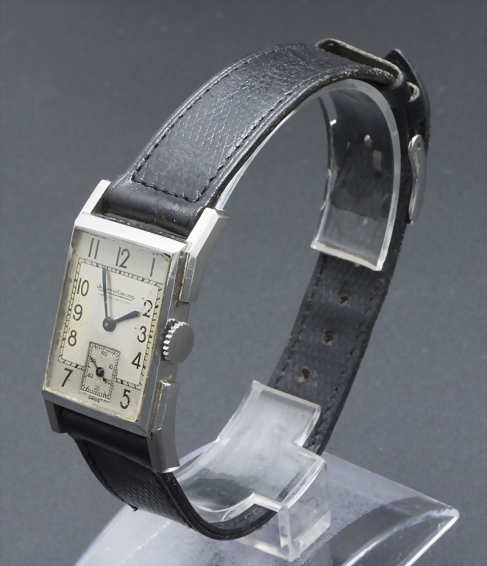 Art Déco Herrenarmbanduhr / An Art Deco men's wristwatch, Jaeger Le Coultre, Schweiz, um 1935 - Image 4 of 5