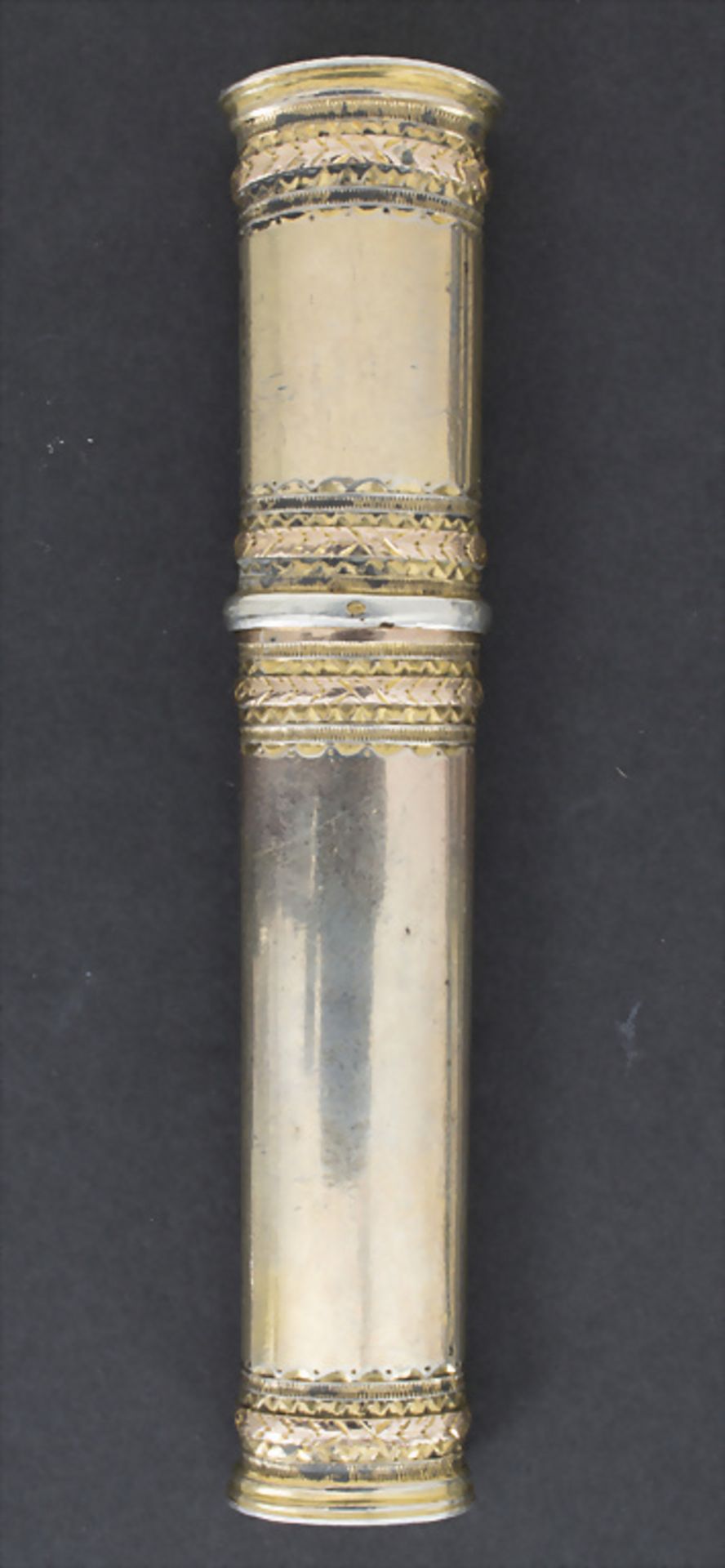 Empire Nadeletui in Silber und Gold / An Empire silver and gold needle case, Frankreich, um 1800 - Image 2 of 3