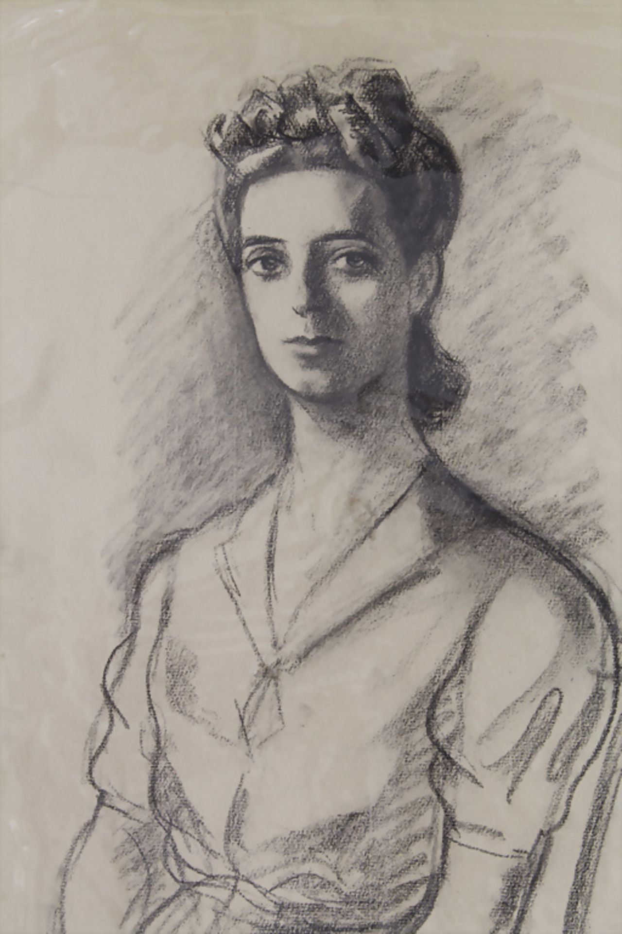 Michel Adlen (1898-1980), 'Porträt einer jungen Dame' / 'A portrait of a young lady' - Image 3 of 4