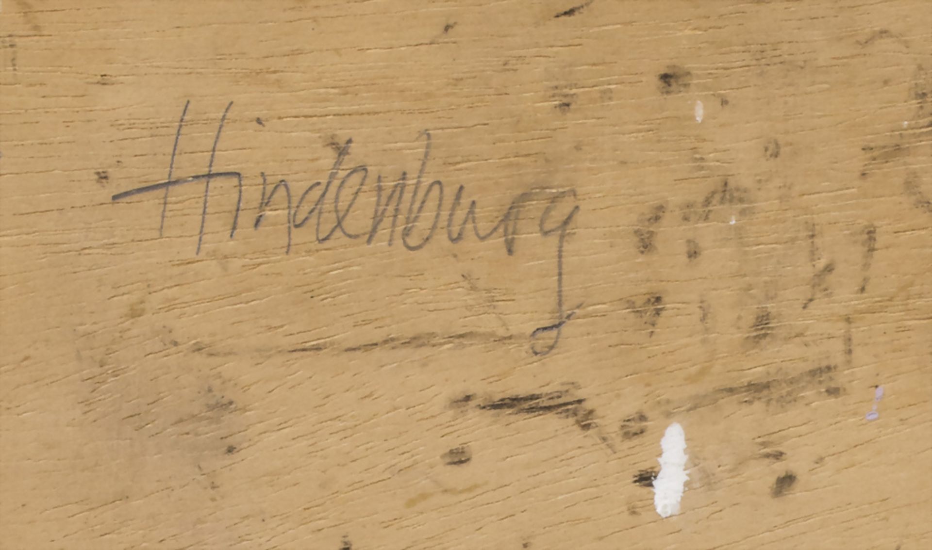 Eisenguss Reliefplatte 'Hindenburg' / A cast iron relief plate 'Hindenburg', um 1930 - Bild 4 aus 4