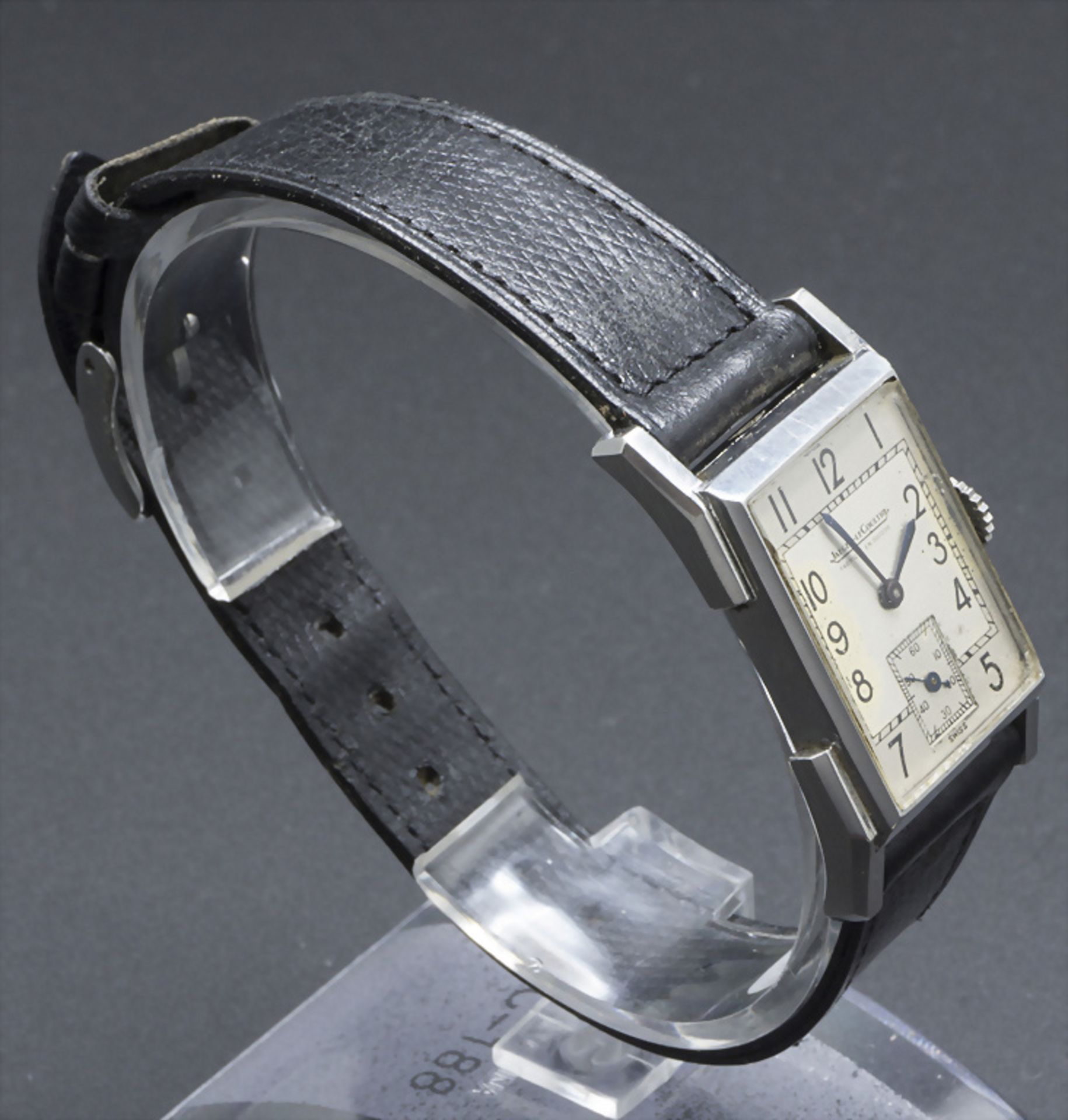 Art Déco Herrenarmbanduhr / An Art Deco men's wristwatch, Jaeger Le Coultre, Schweiz, um 1935 - Image 5 of 5