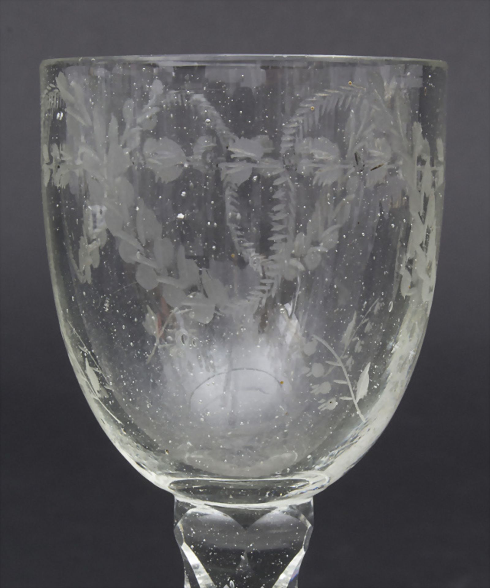 Kleines Barockglas / A small Baroque glass, deutsch, 18. Jh. - Image 4 of 5