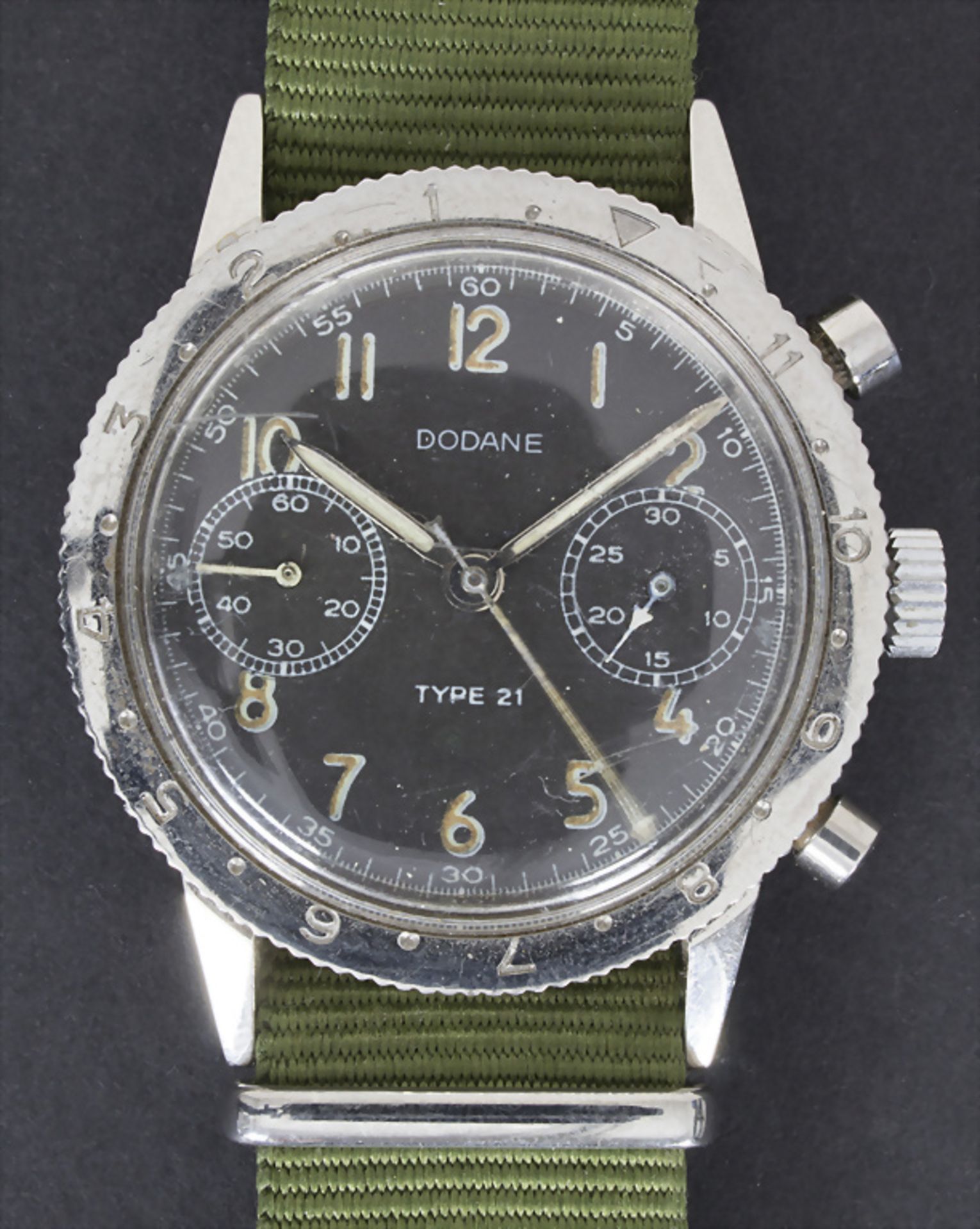 DODANE, Fliegerchronograph, Französische Luftwaffe, 1968