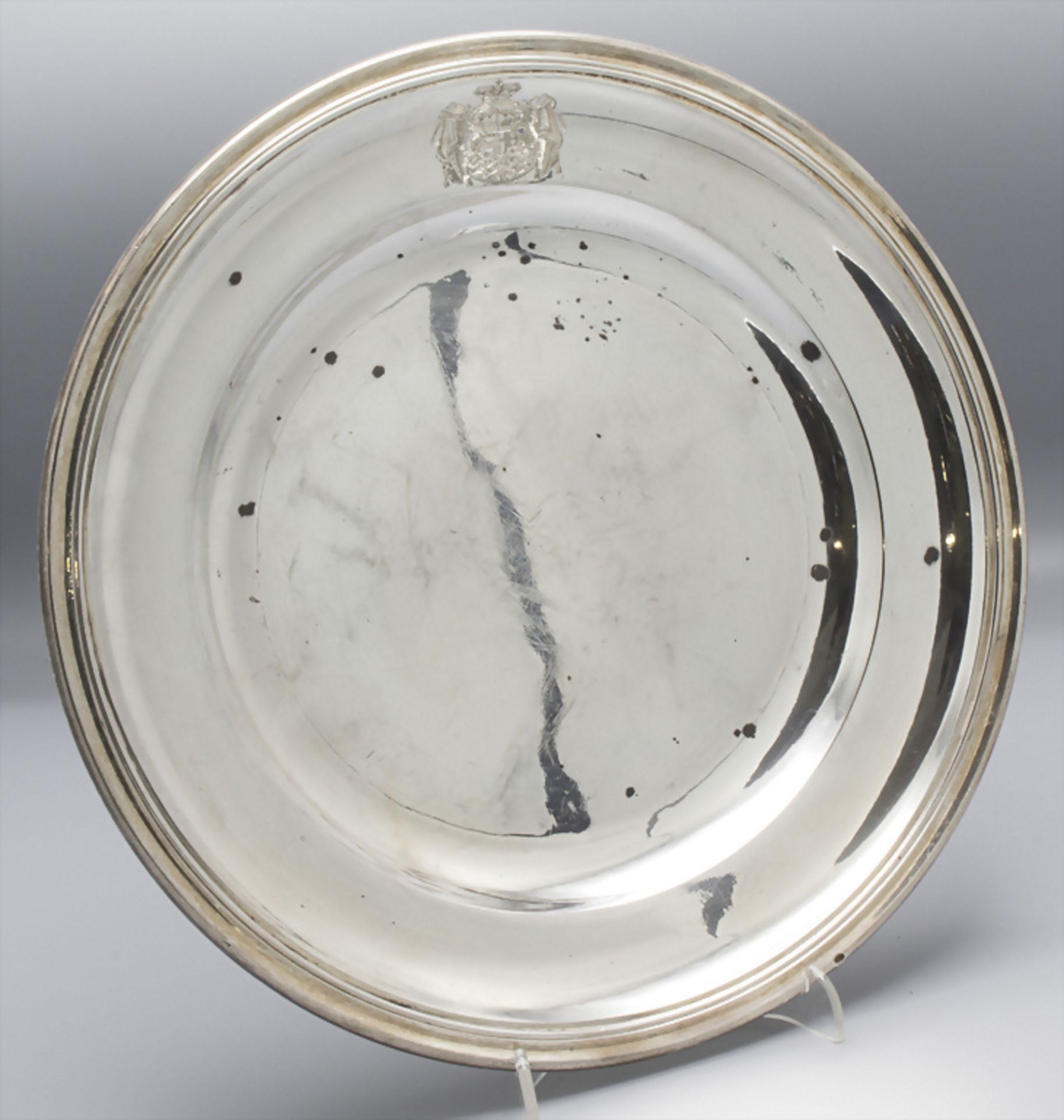12 Silberteller / 12 assiettes en argent massif / A set of 12 silver plates, Odiot, Paris, um 1870 - Image 20 of 29