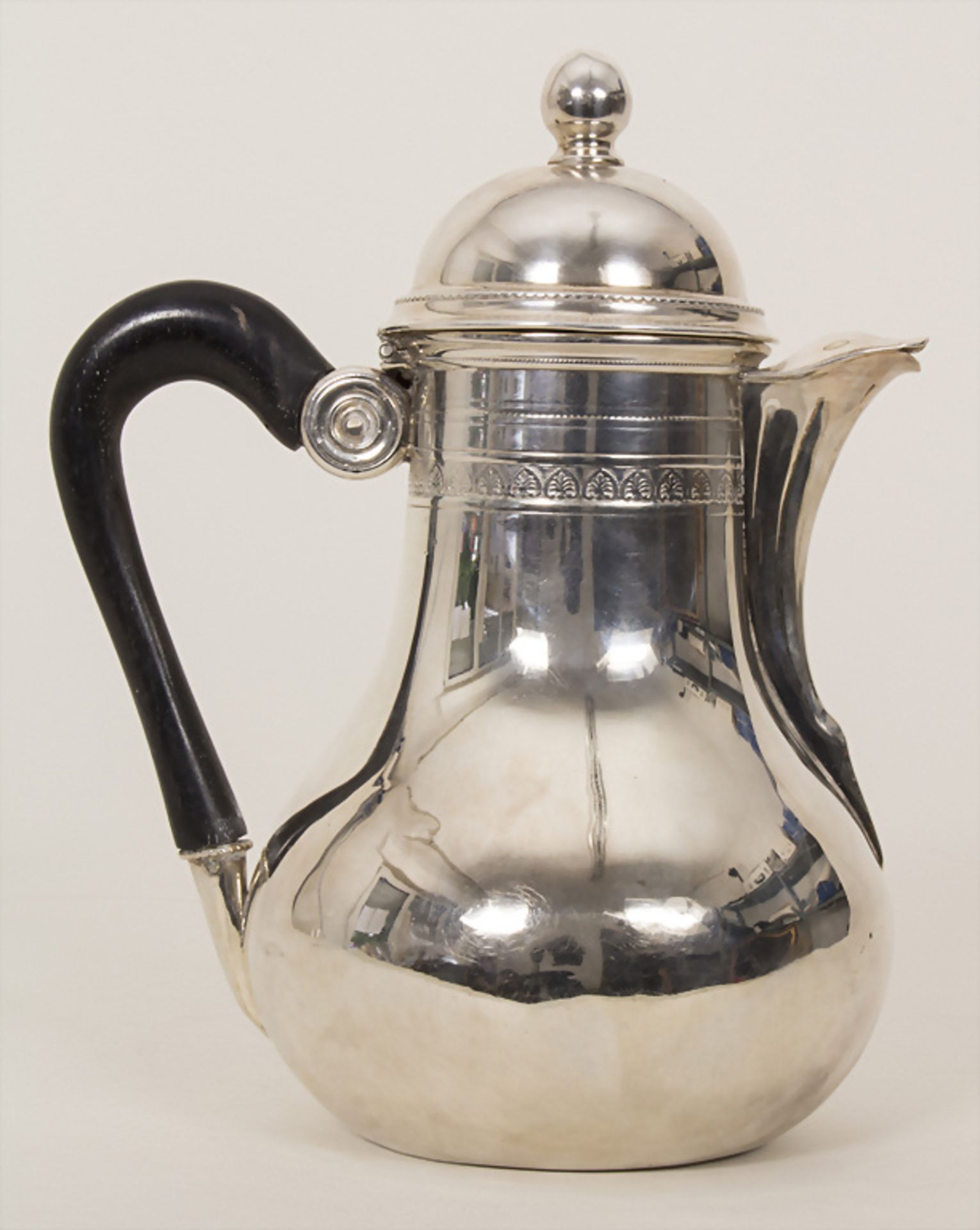 Empire Teekanne / A silver tea pot, wohl Gent / Gand, 19. Jh. - Image 3 of 7