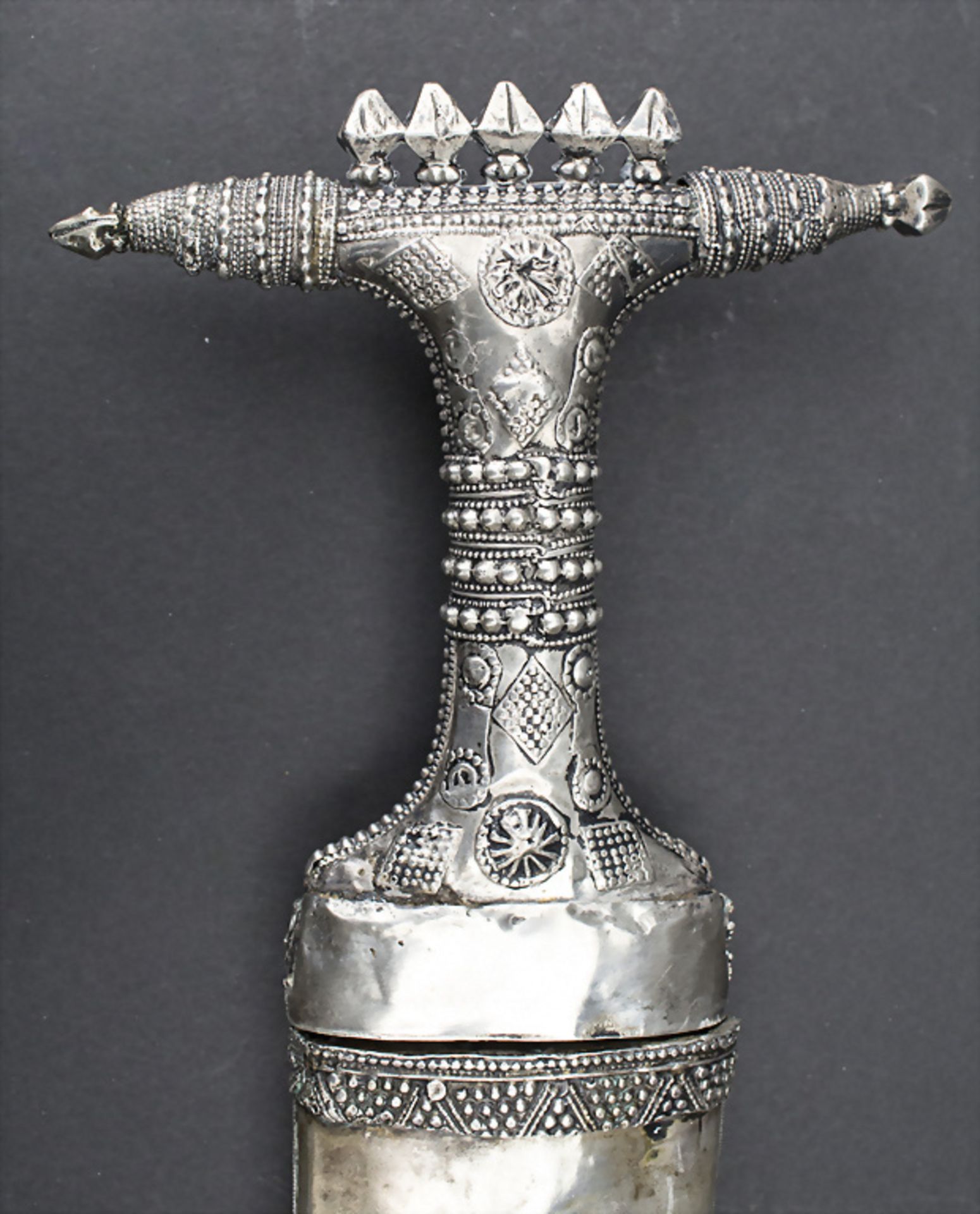 Silber Djambia / A silver jambiya, Jizan, Jemen, um 1900 - Image 3 of 4