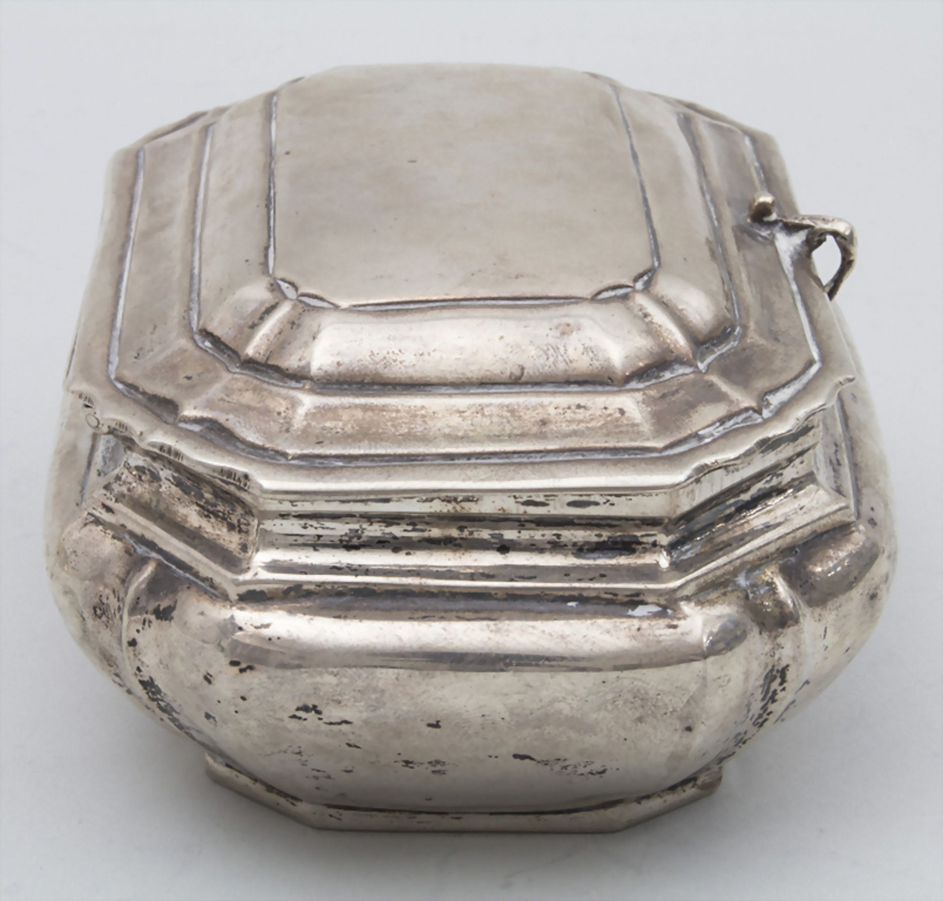 Barock Dose / A baroque silver box, Stephan Christian Wolter, Olawa / Ohlau in Schlesien, um 1725 - Image 3 of 8