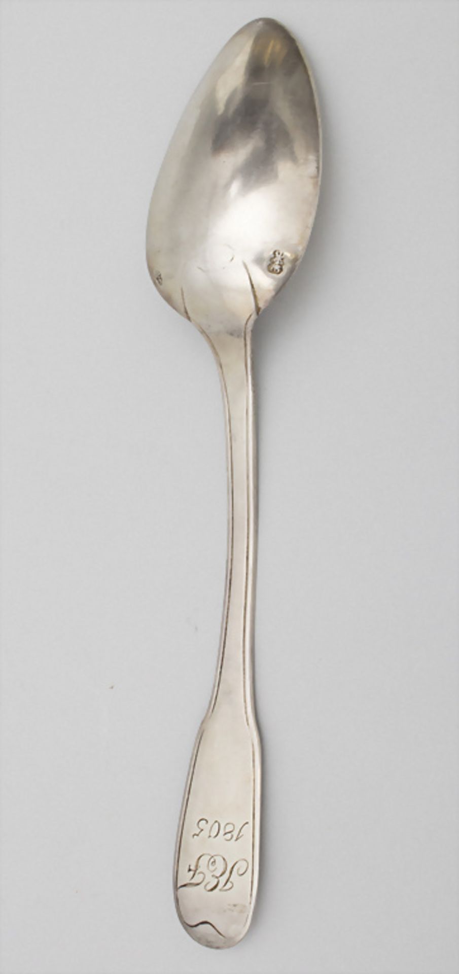 6 Löffel / 6 silver spoons, Johann Heinrich Philipp Schott, Frankfurt, 1805 - Image 4 of 8