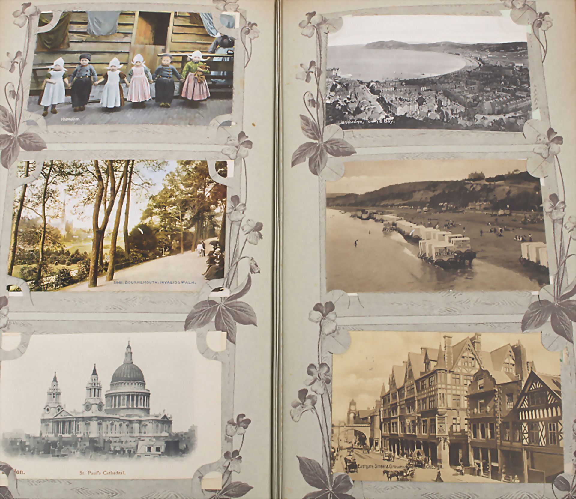 Ansichtskarten-Album / A postcard Album, um 1910 - Image 6 of 7
