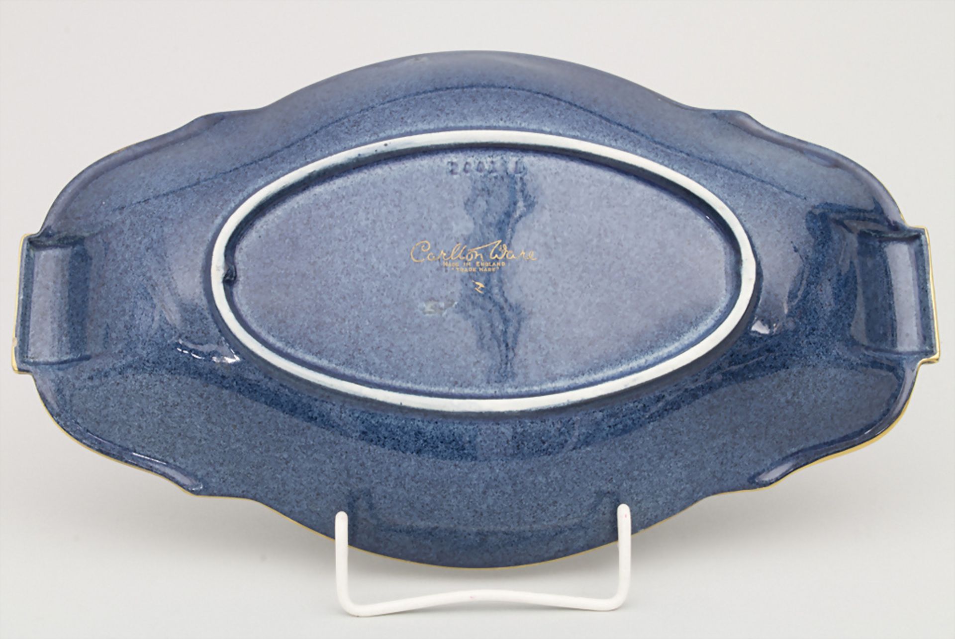 Zierschale mit Spinne / A Bleu Royale dish with a spider, Carlton Ware, Stoke-on-Trent, um 1930 - Image 4 of 5