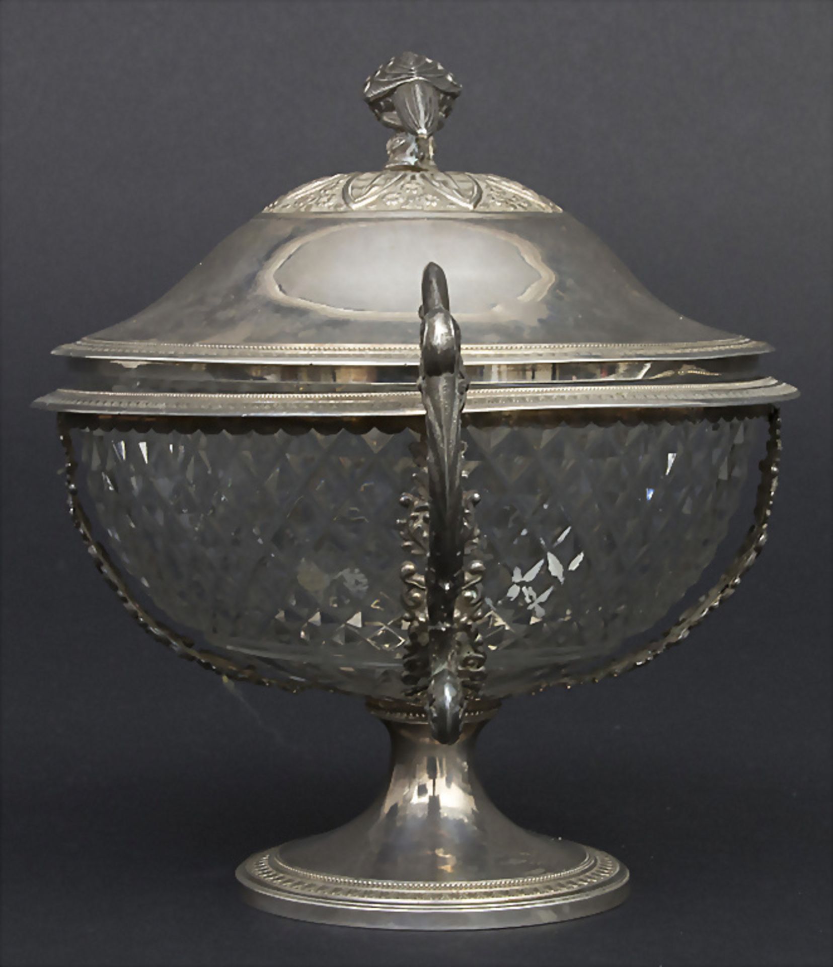 Deckeldose / A lidded silver bowl, Brüssel / Brussels, um 1840 - Image 2 of 11