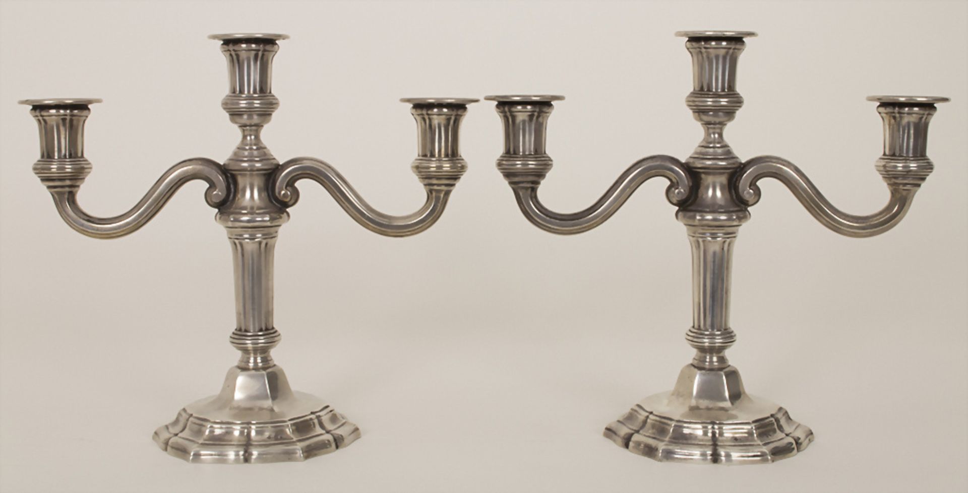 Paar Kerzenleuchter / A pair of silver candlesticks, Tétards et Frères, Paris, um 1880 - Image 5 of 9