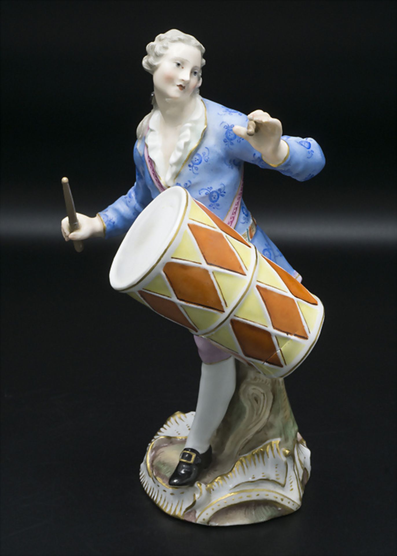 Seltener Trommler / A rare drummer, wohl Johann Joachim Kaendler, Meissen, 19. Jh.